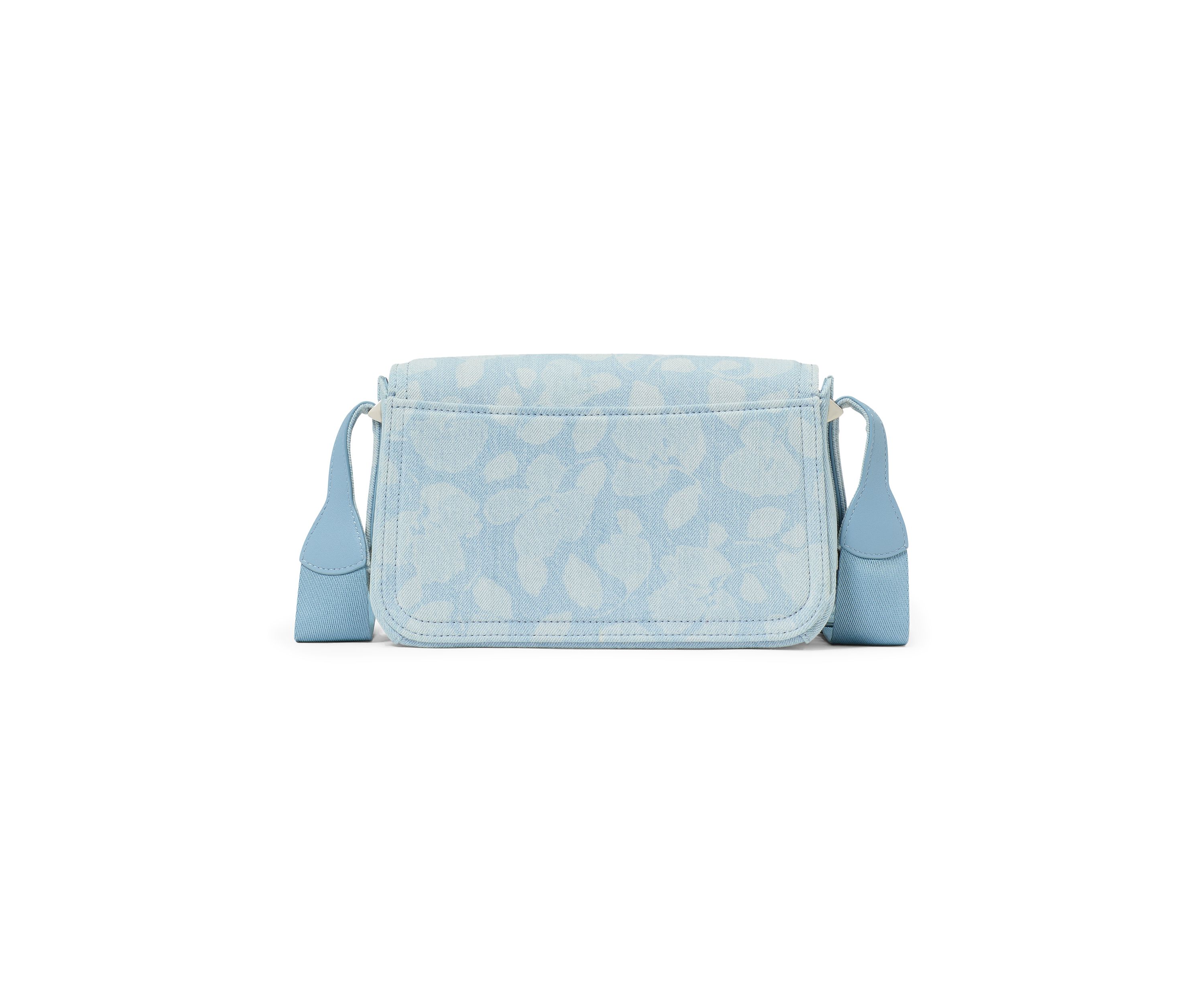 Liv Printed Denim Small Flap Crossbody 