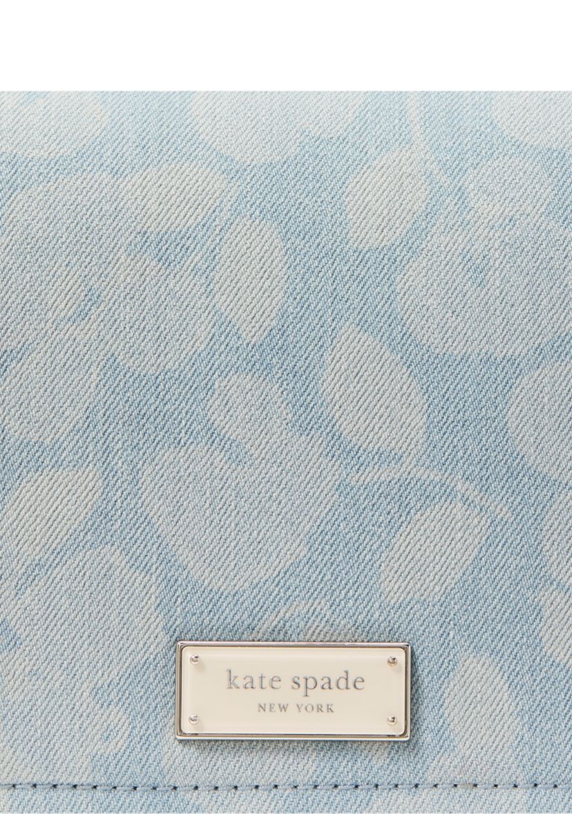 Liv Printed Denim Small Flap Crossbody 