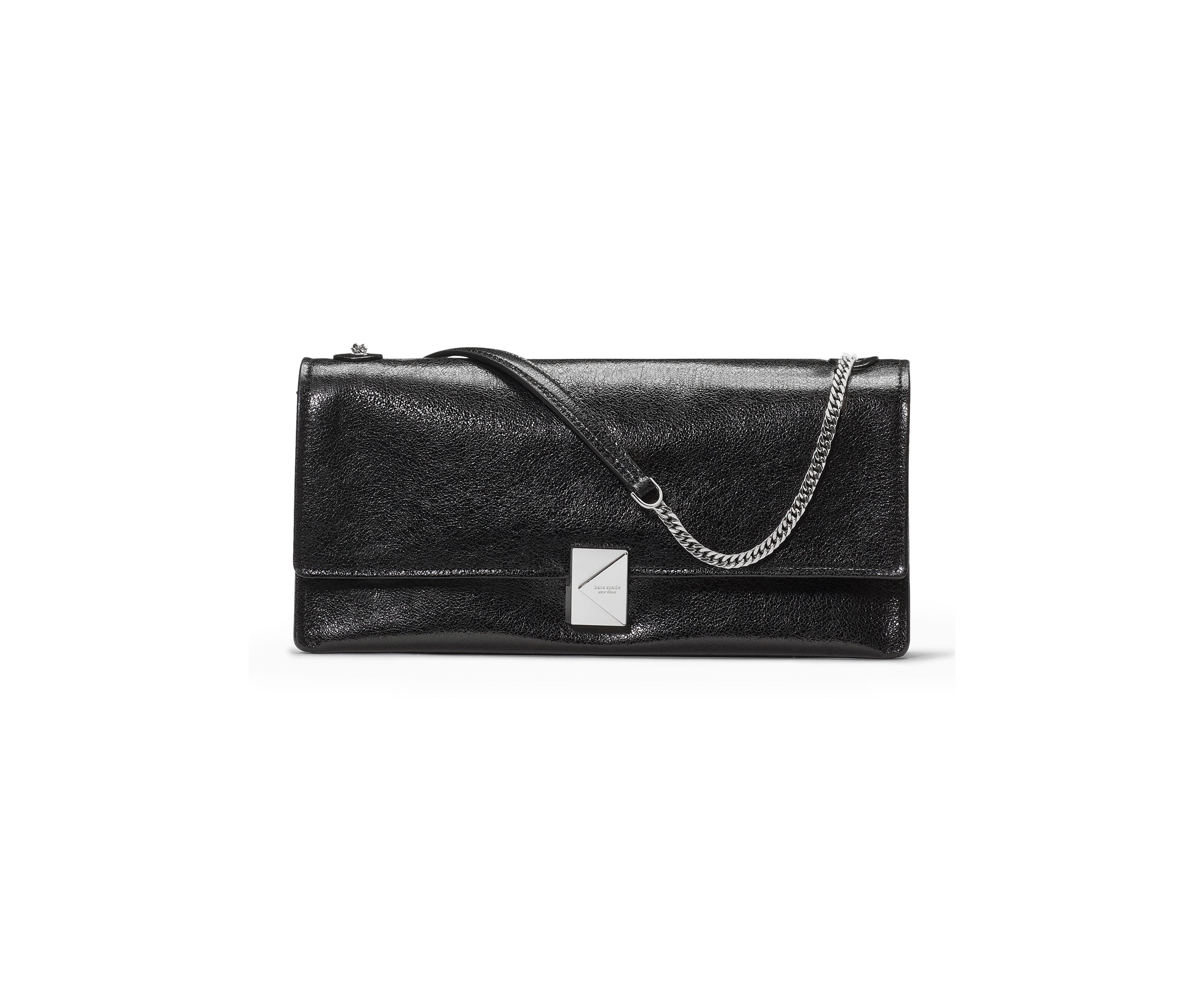 Deco Glazed Leather Soft Shoulder Bag 