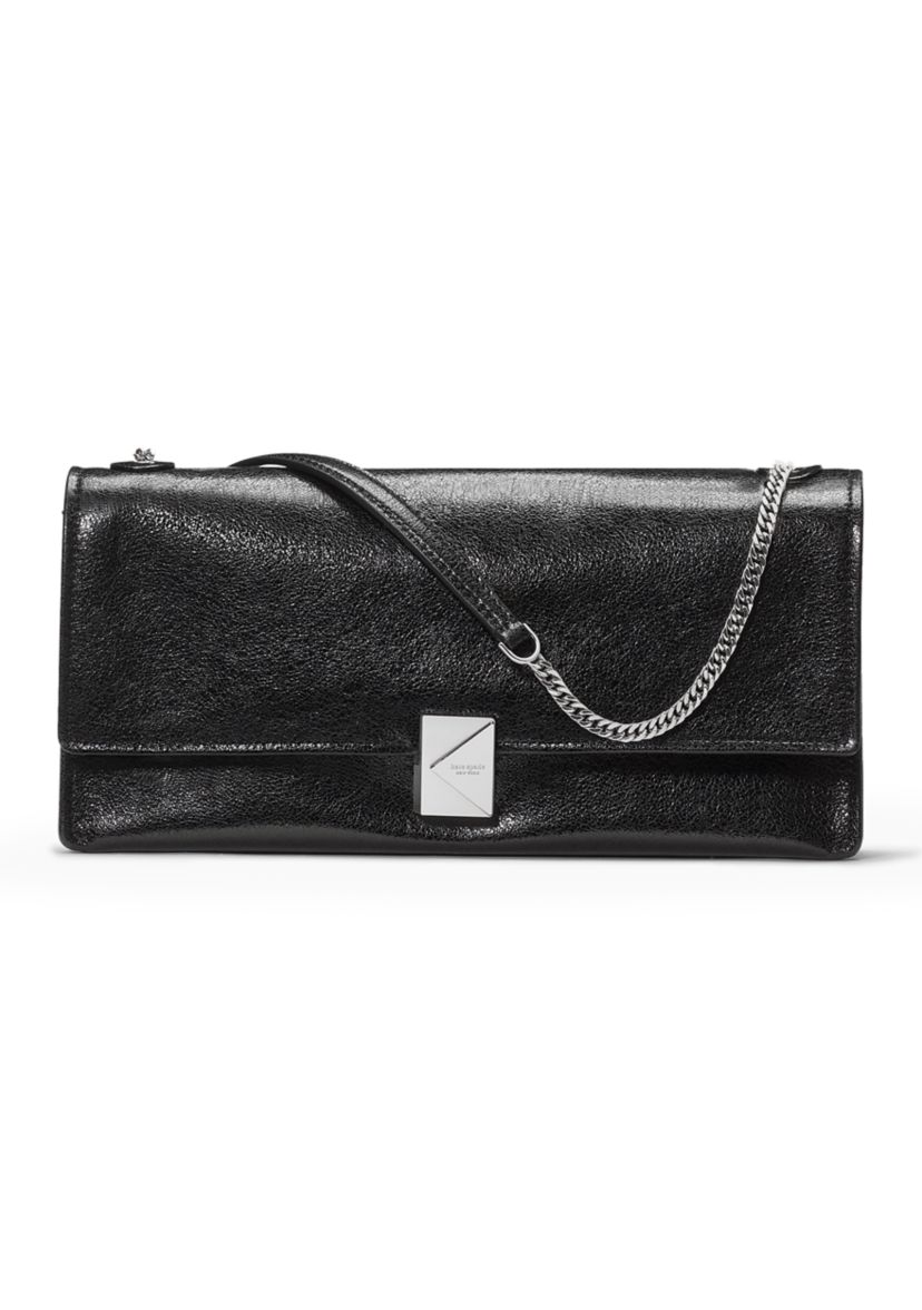 Deco Glazed Leather Soft Shoulder Bag 