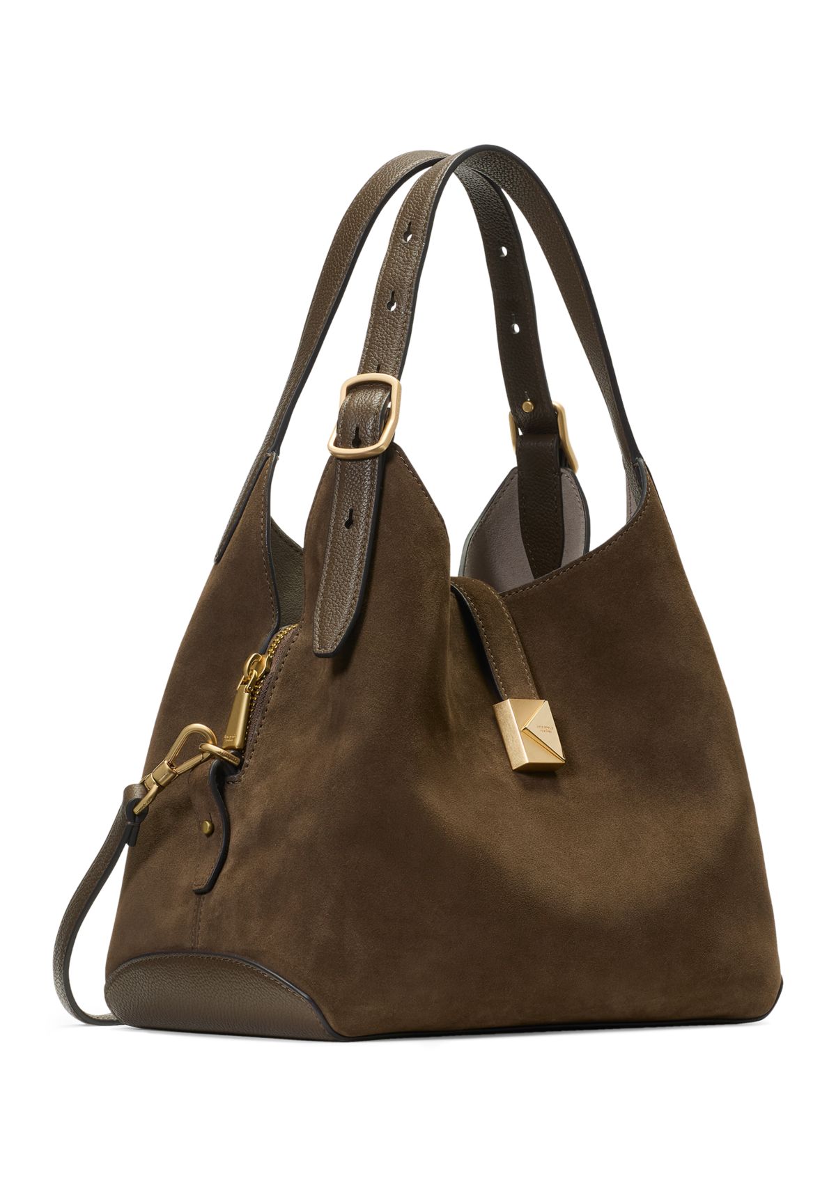 Deco Suede Crossbody Tote Bag 