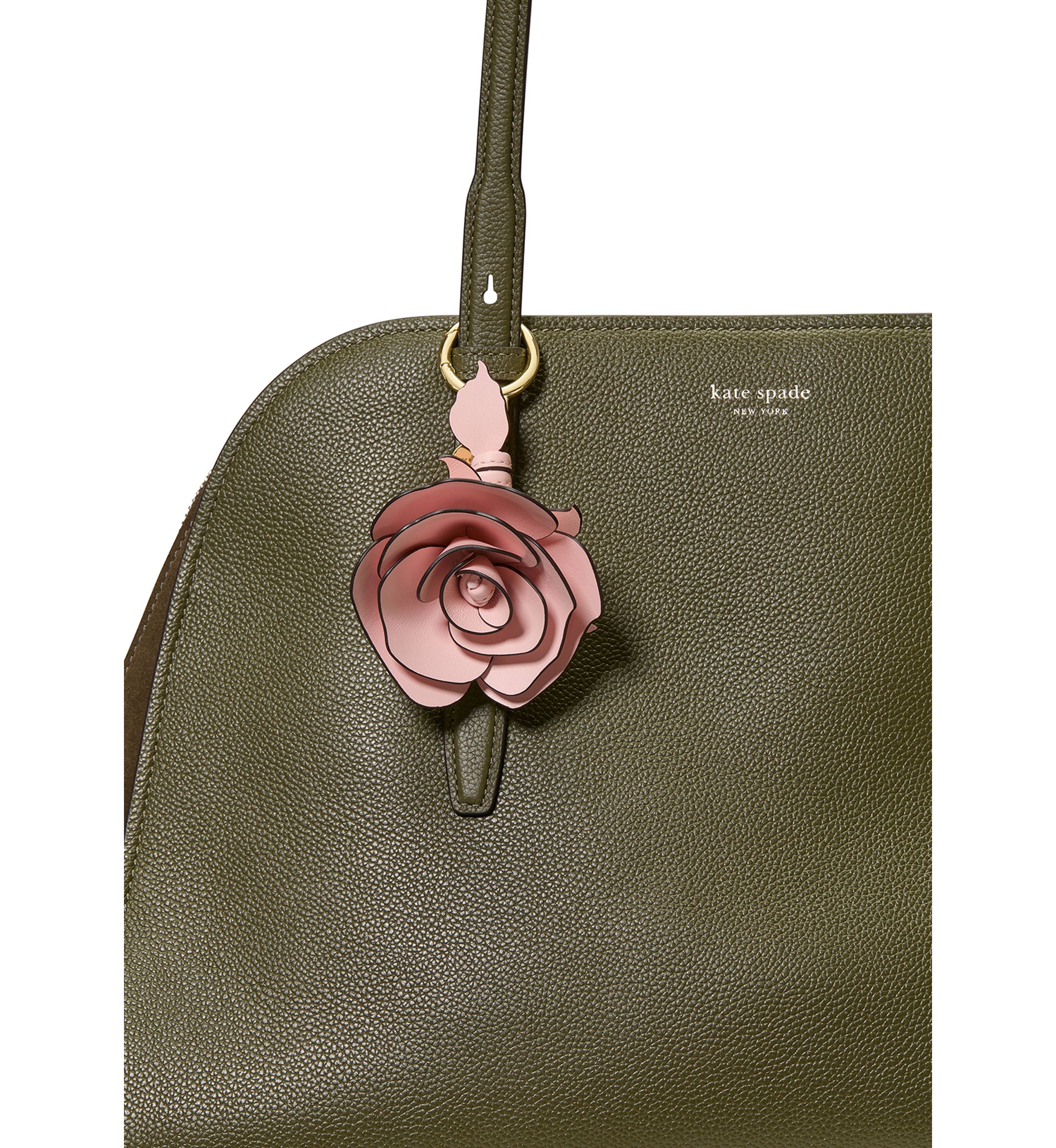 Single Rose Bag Charm 
