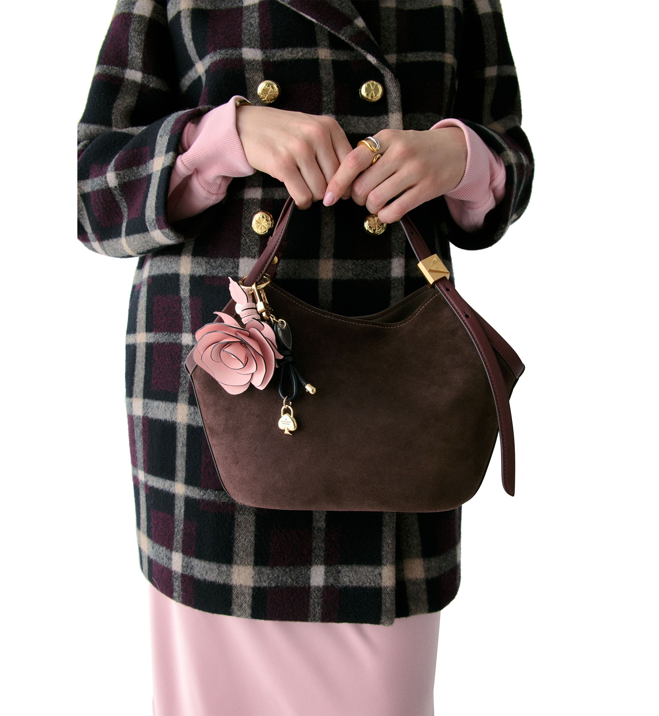Single Rose Bag Charm 