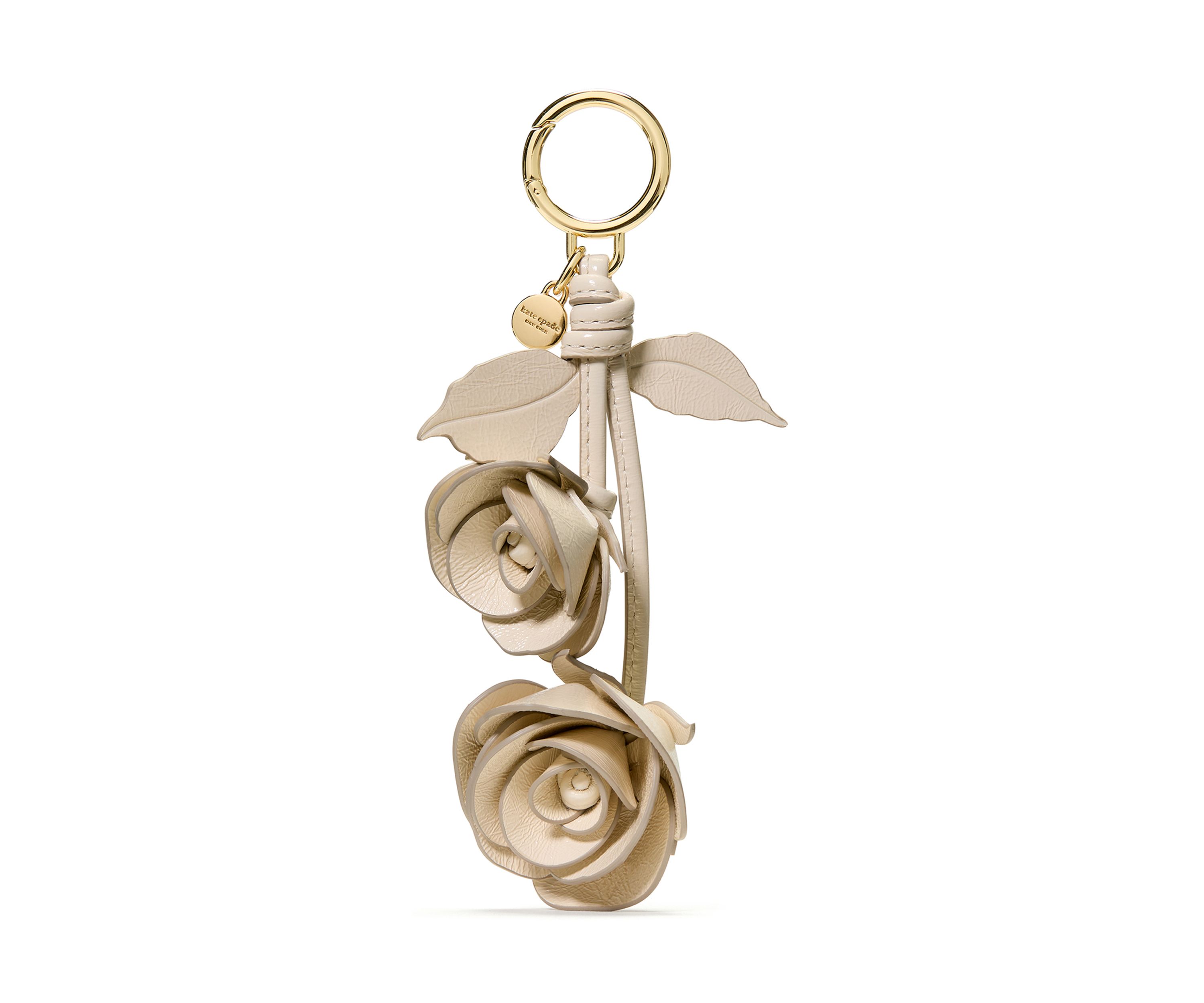 Stacked Rose Bag Charm 