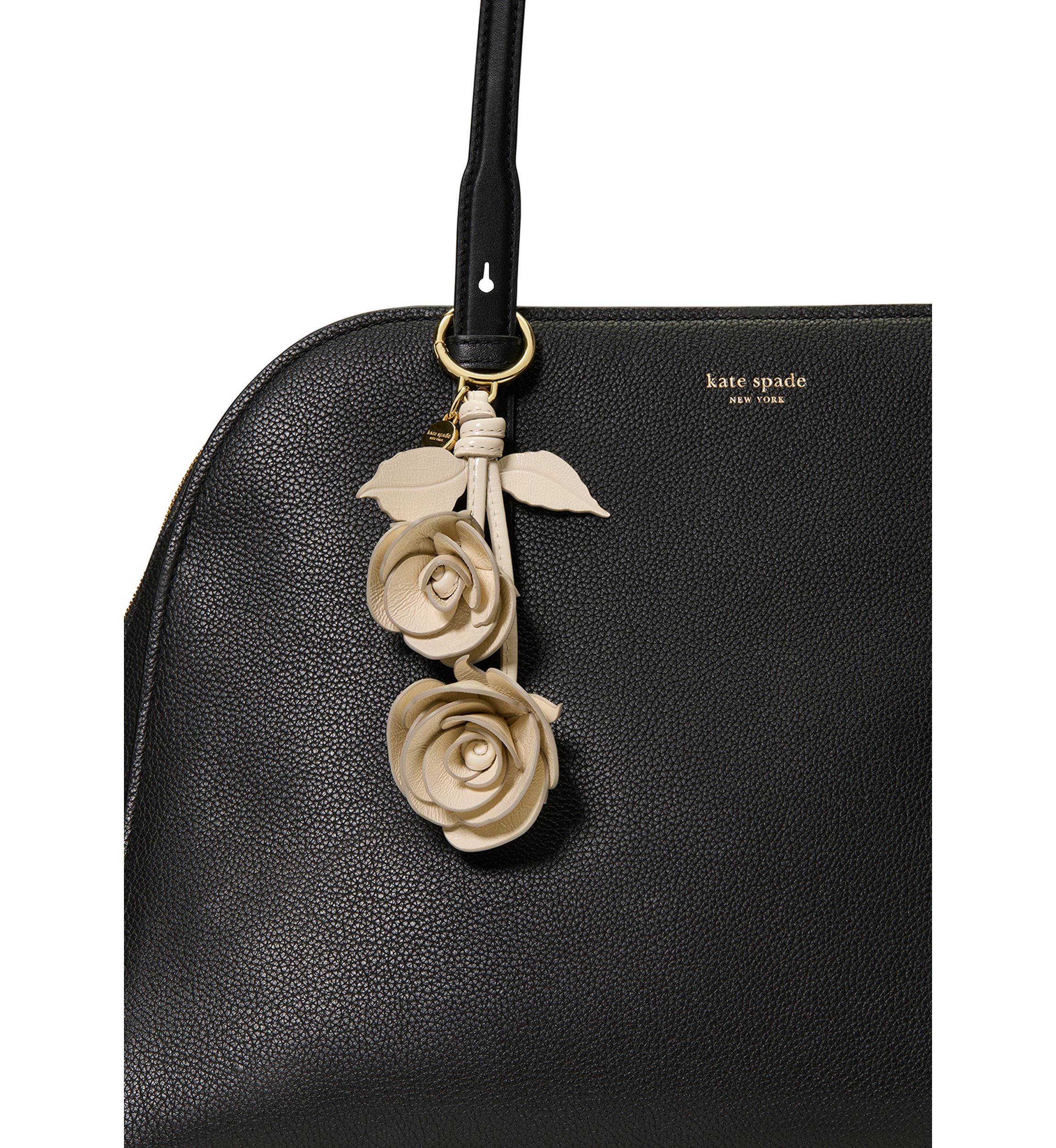 Stacked Rose Bag Charm 
