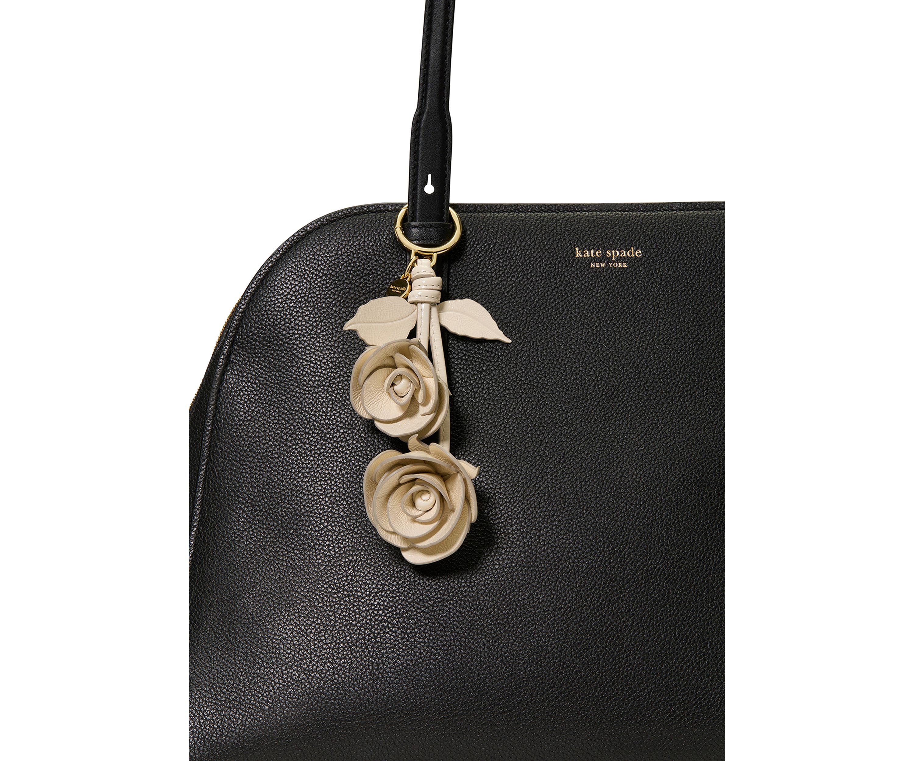 Stacked Rose Bag Charm 