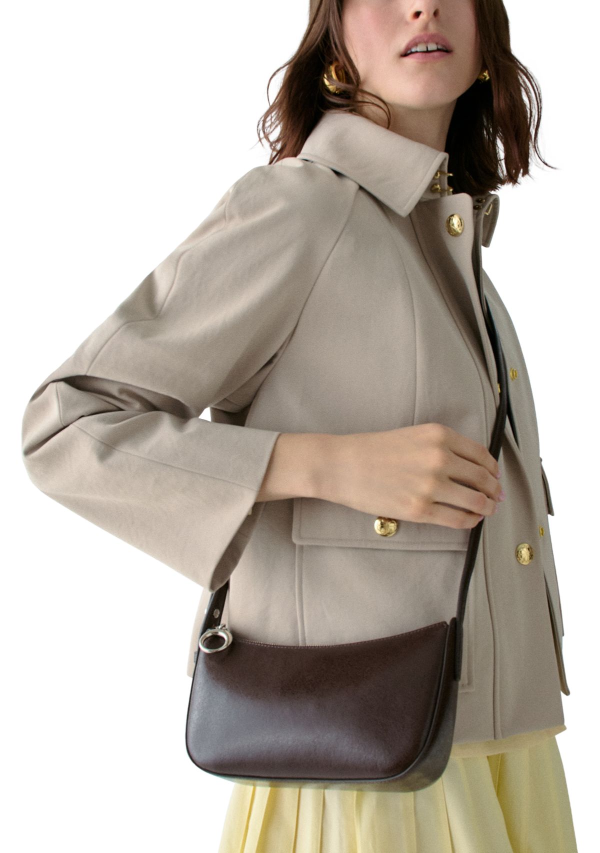 Halo Crossbody Glazed Leather Bag