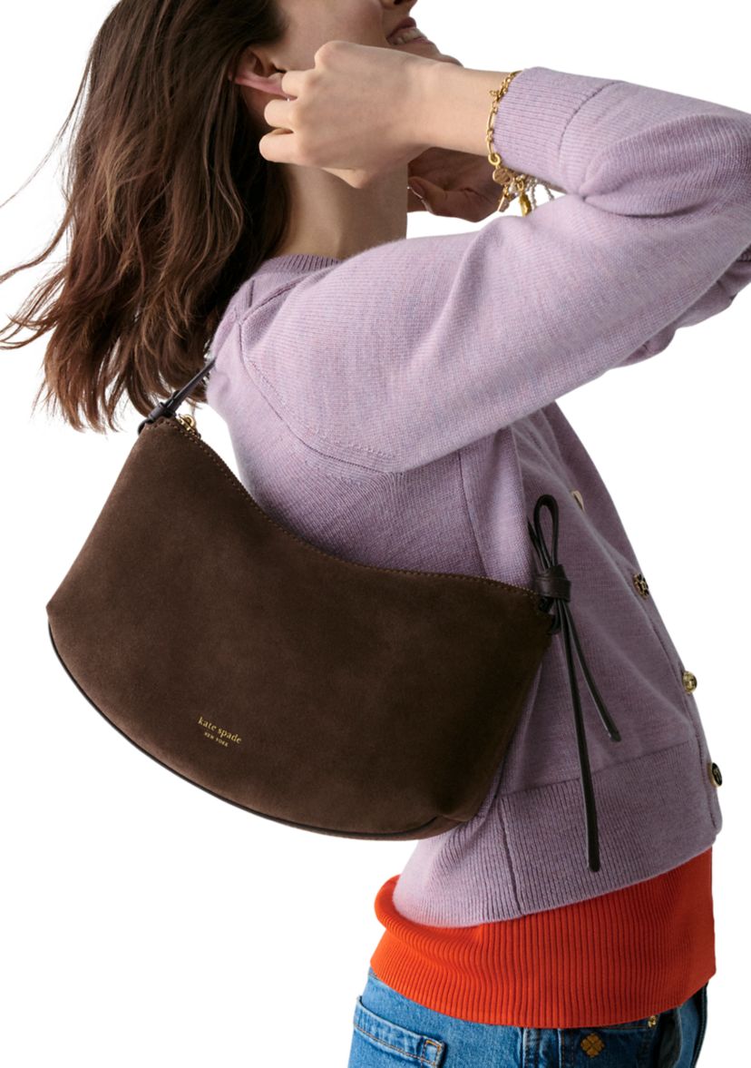 Loop Suede Shoulder Bag