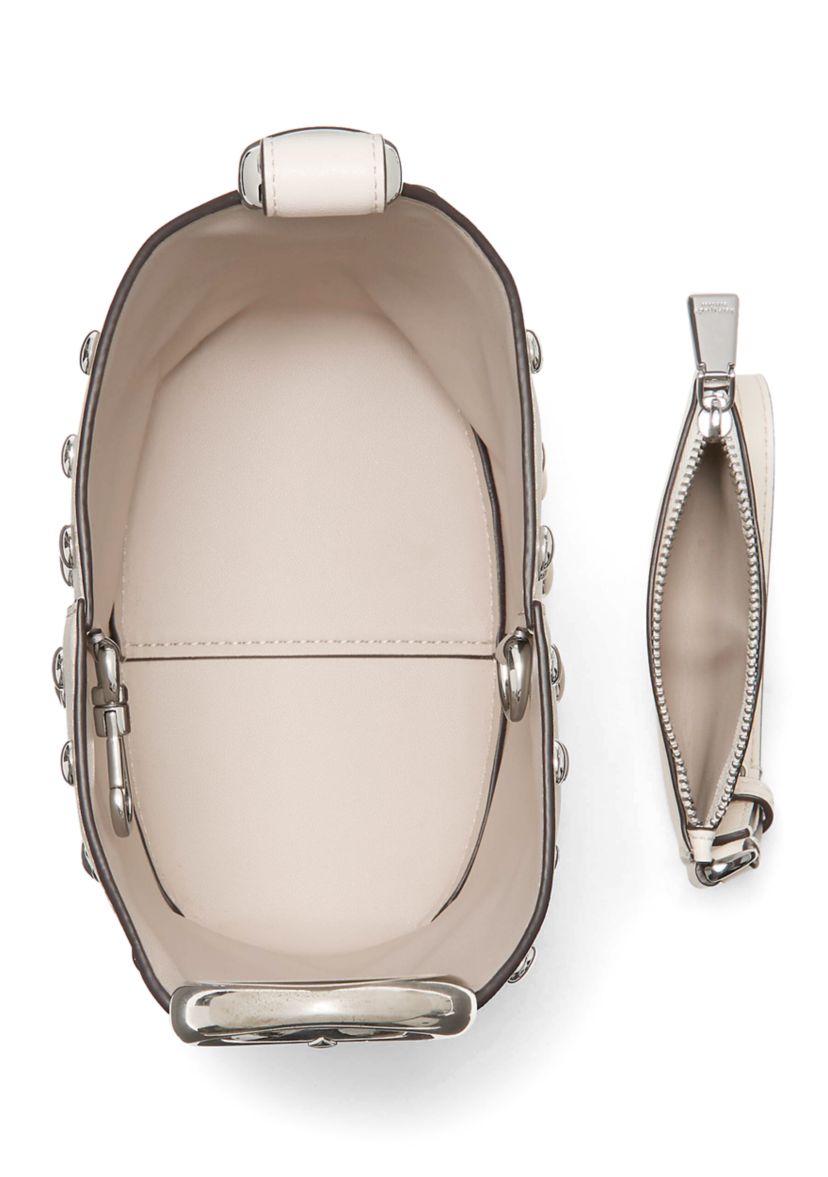  Halo Mini Studded Leather Bucket Bag 