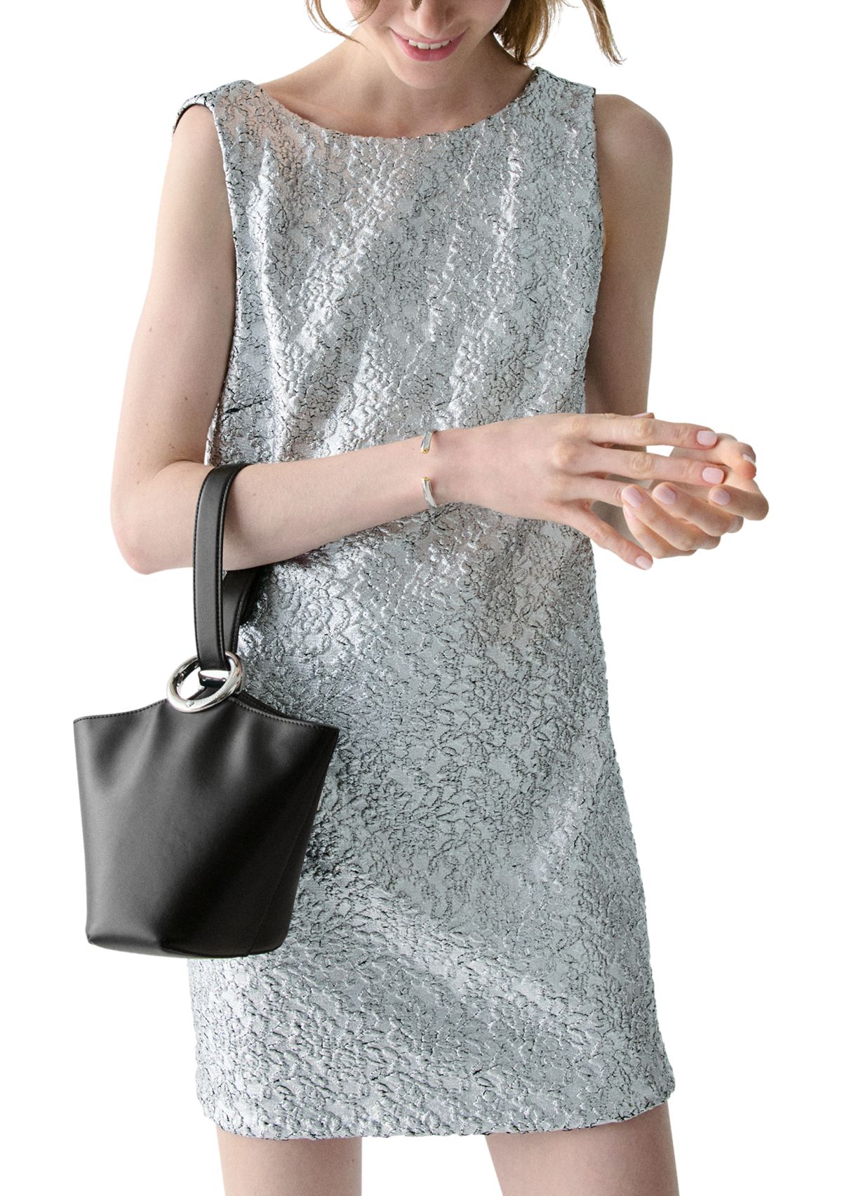 Leather Bucket Bag 