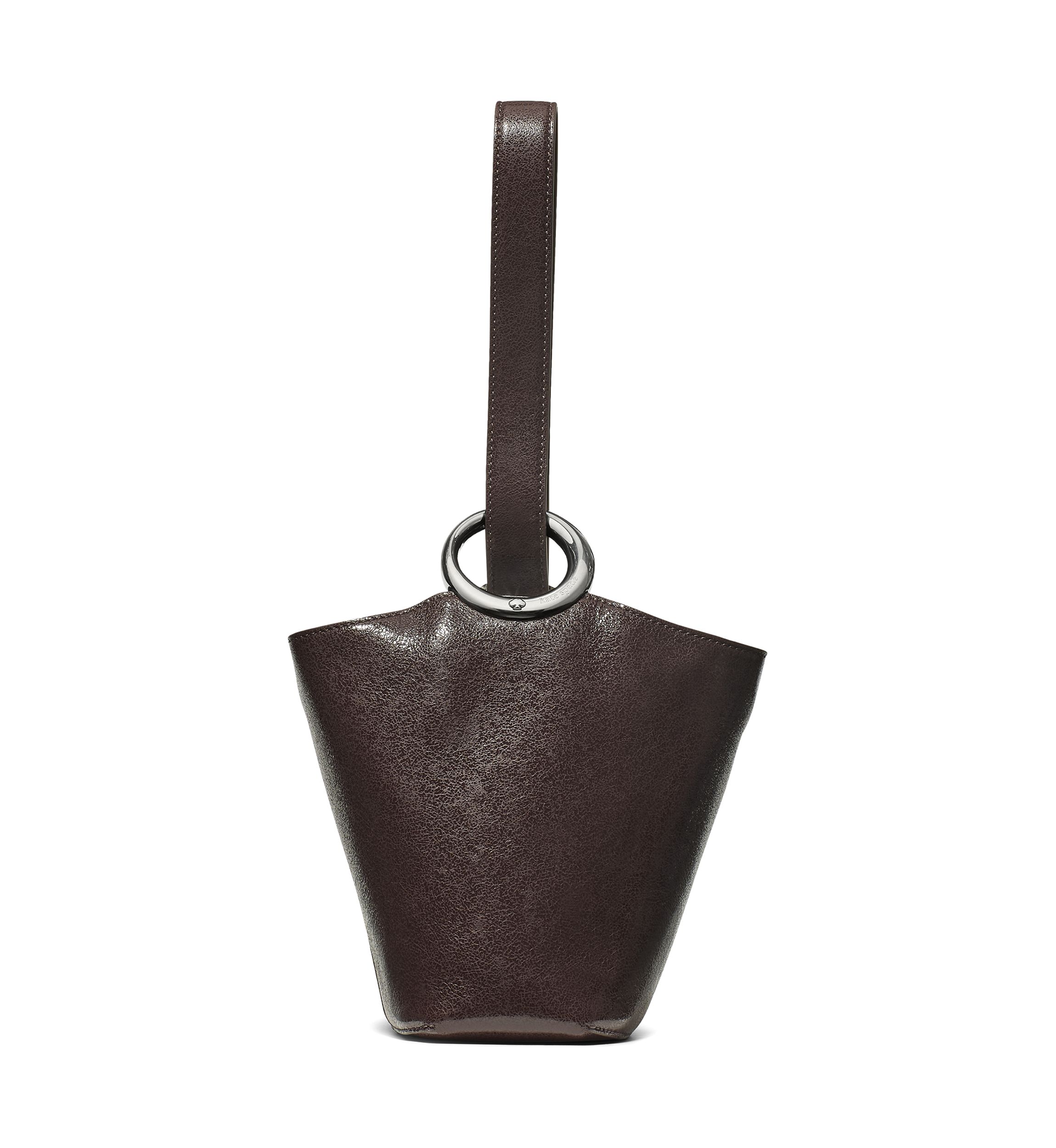 Halo Mini Glazed Donut Leather Bucket Bag 