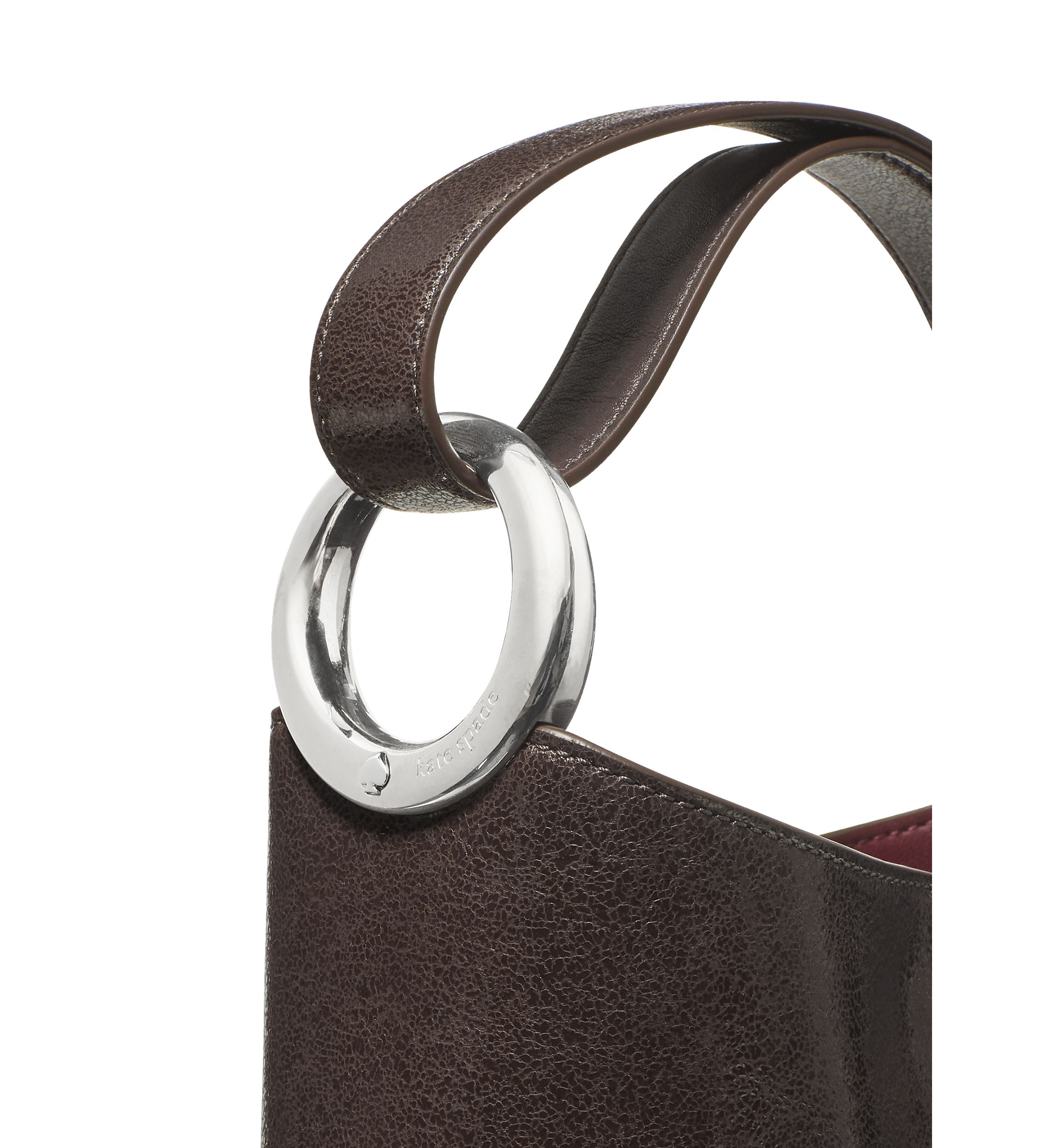 Halo Mini Glazed Donut Leather Bucket Bag 