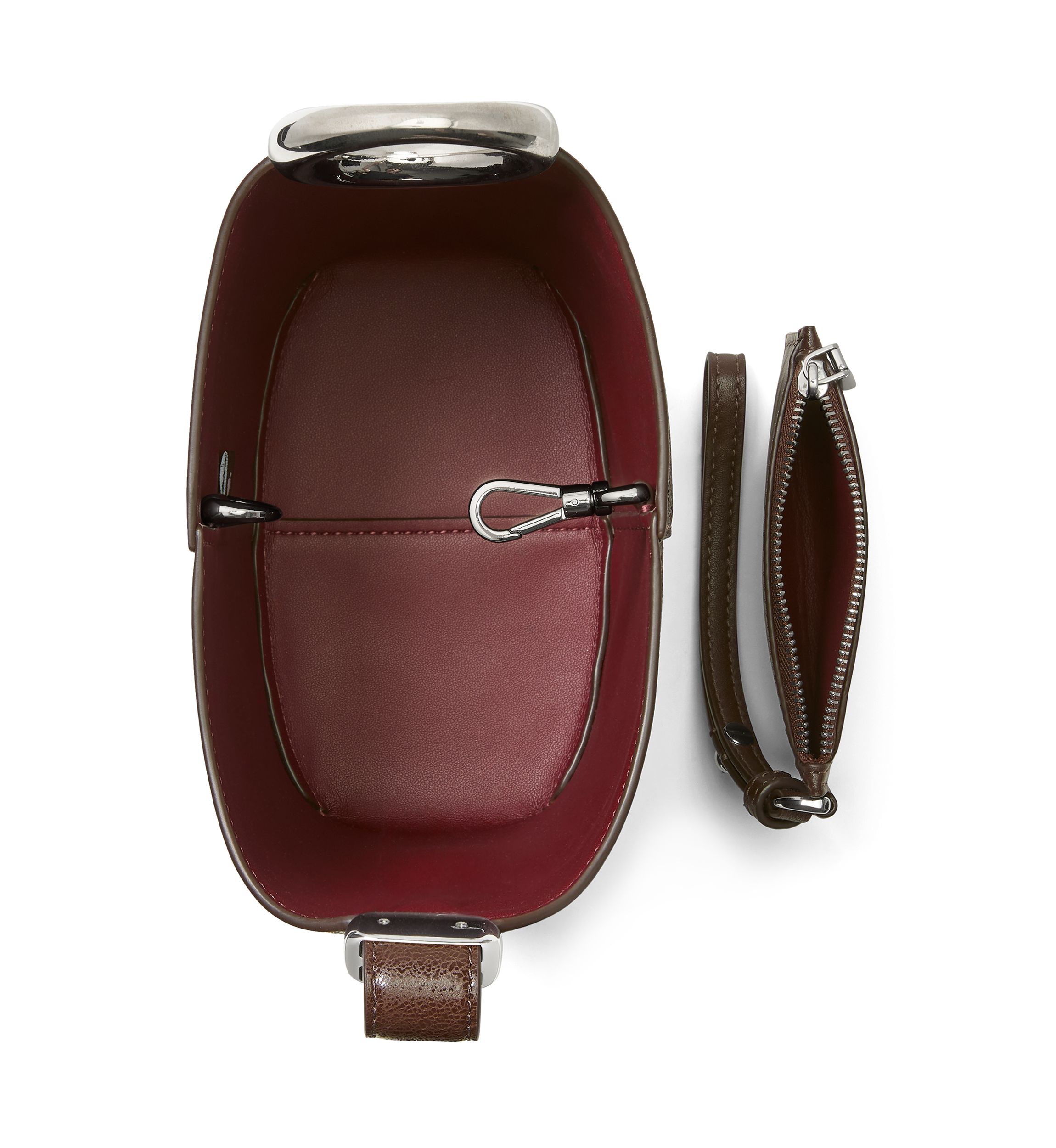 Halo Mini Glazed Donut Leather Bucket Bag 