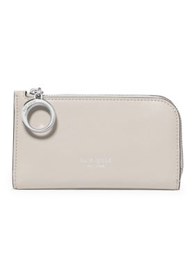 kate spade new york Women's Halo Smooth Leather Small Bifold Zip Around Wallet