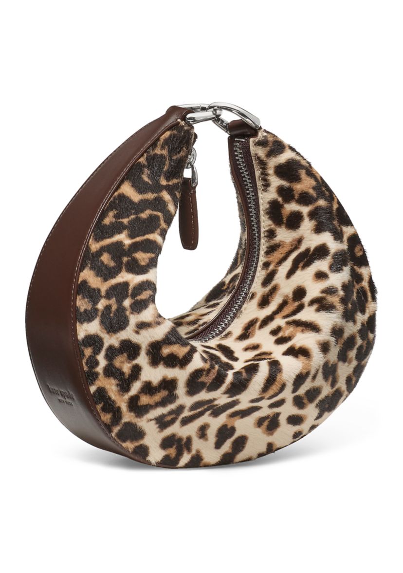 Downtown Leopard Print Calf Hair Crossbody 