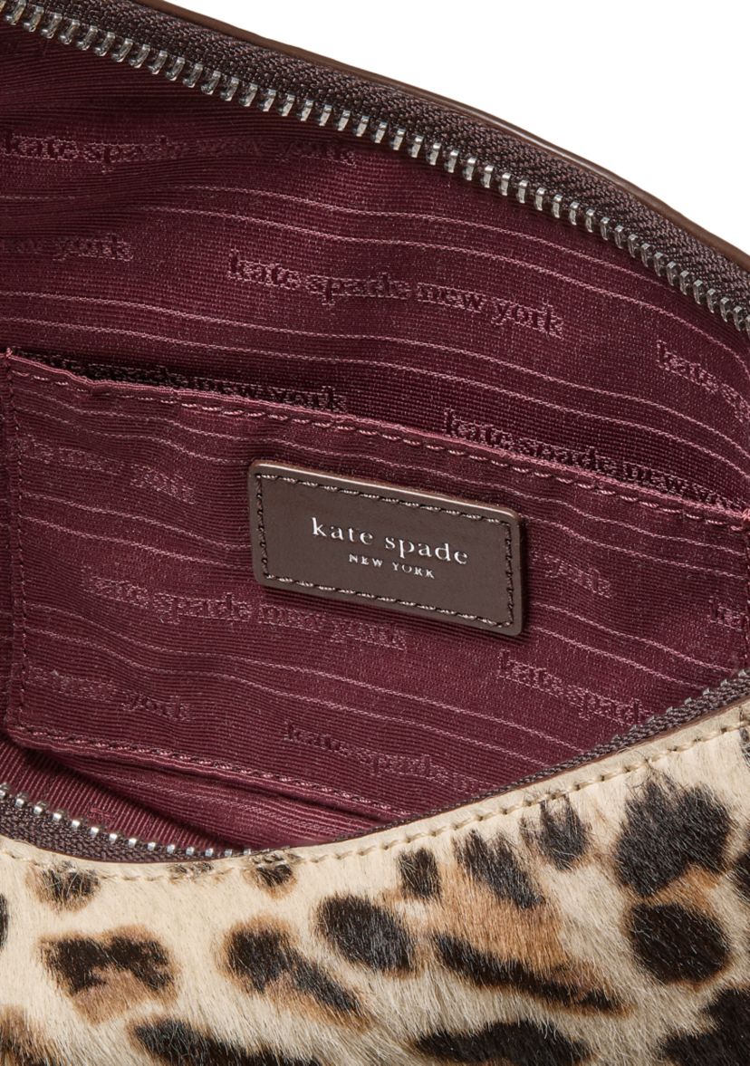 Downtown Leopard Print Calf Hair Crossbody 