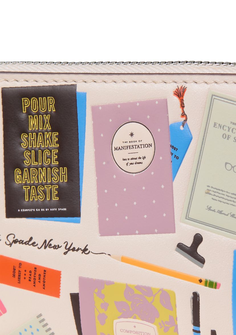 Page Turner Bestsellers Print Smooth Leather Small Slim Bifold Wallet