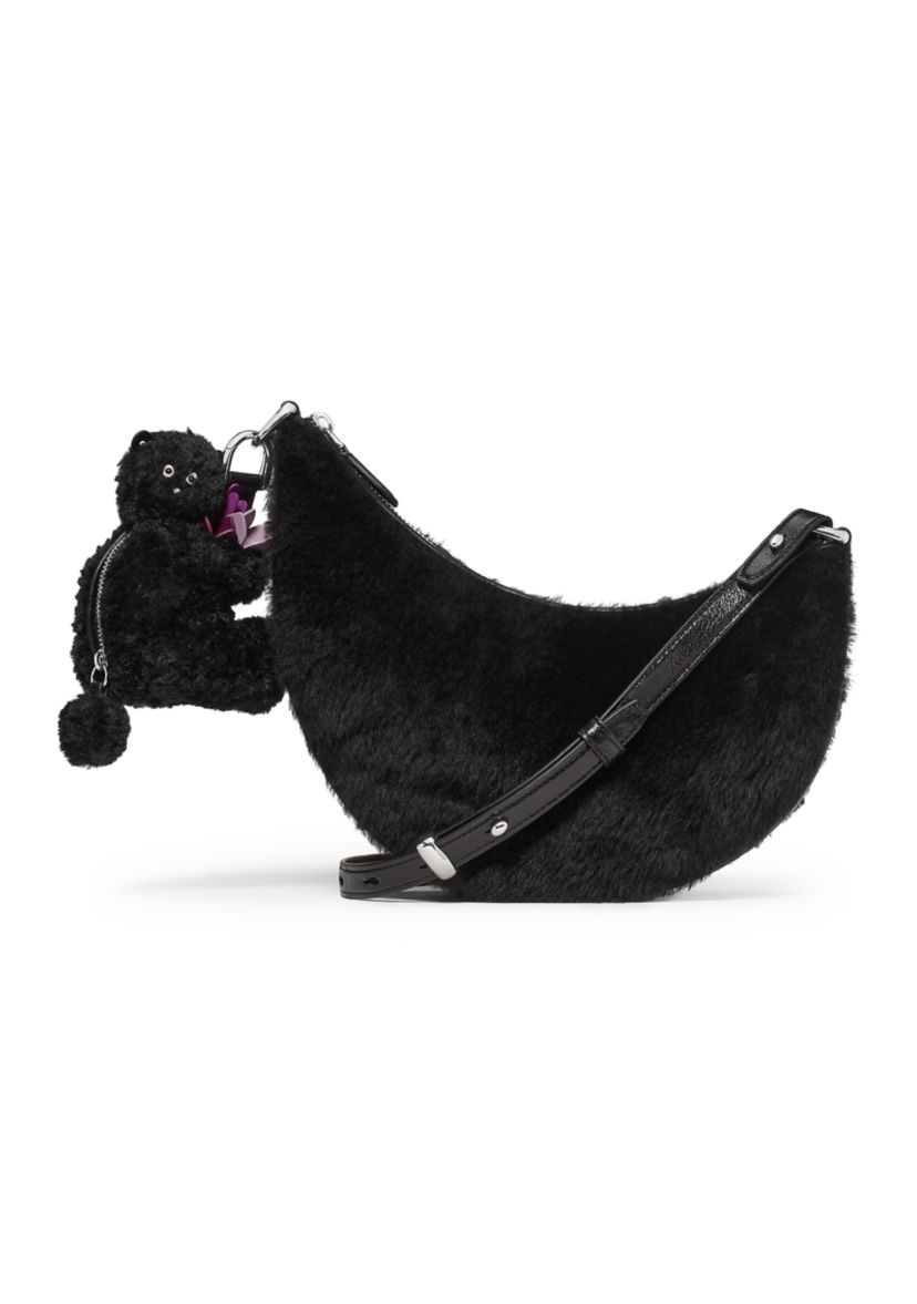 Duo Shearling Bear Crossbody Bag