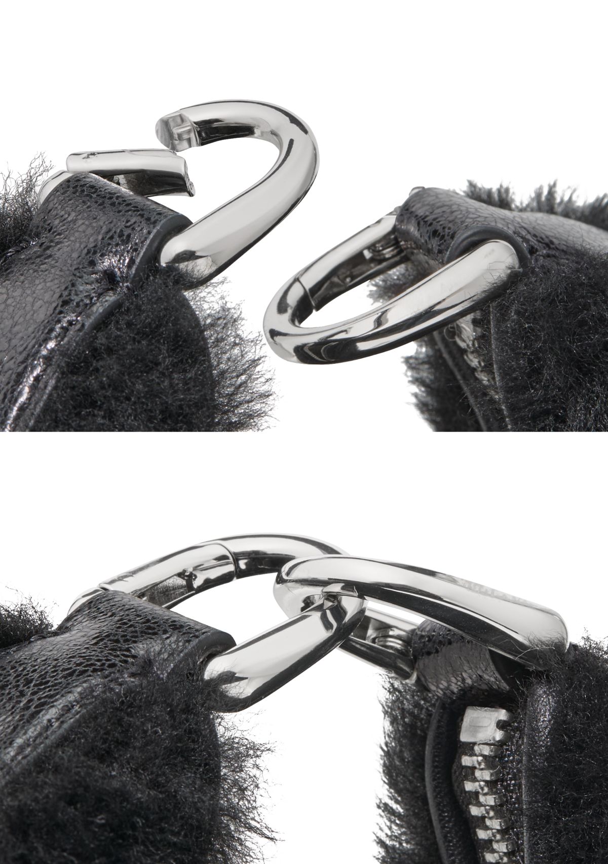 Duo Shearling Bear Crossbody Bag