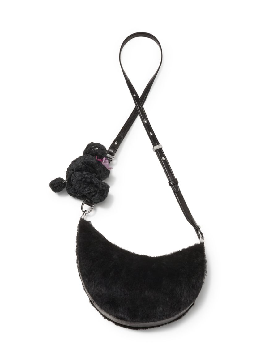 Duo Shearling Bear Crossbody Bag