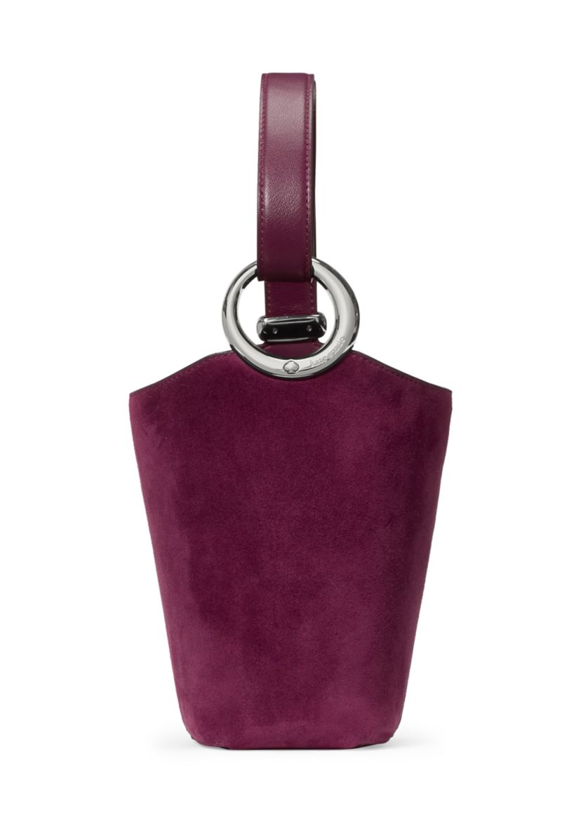 Halo Suede Mini Bucket Bag