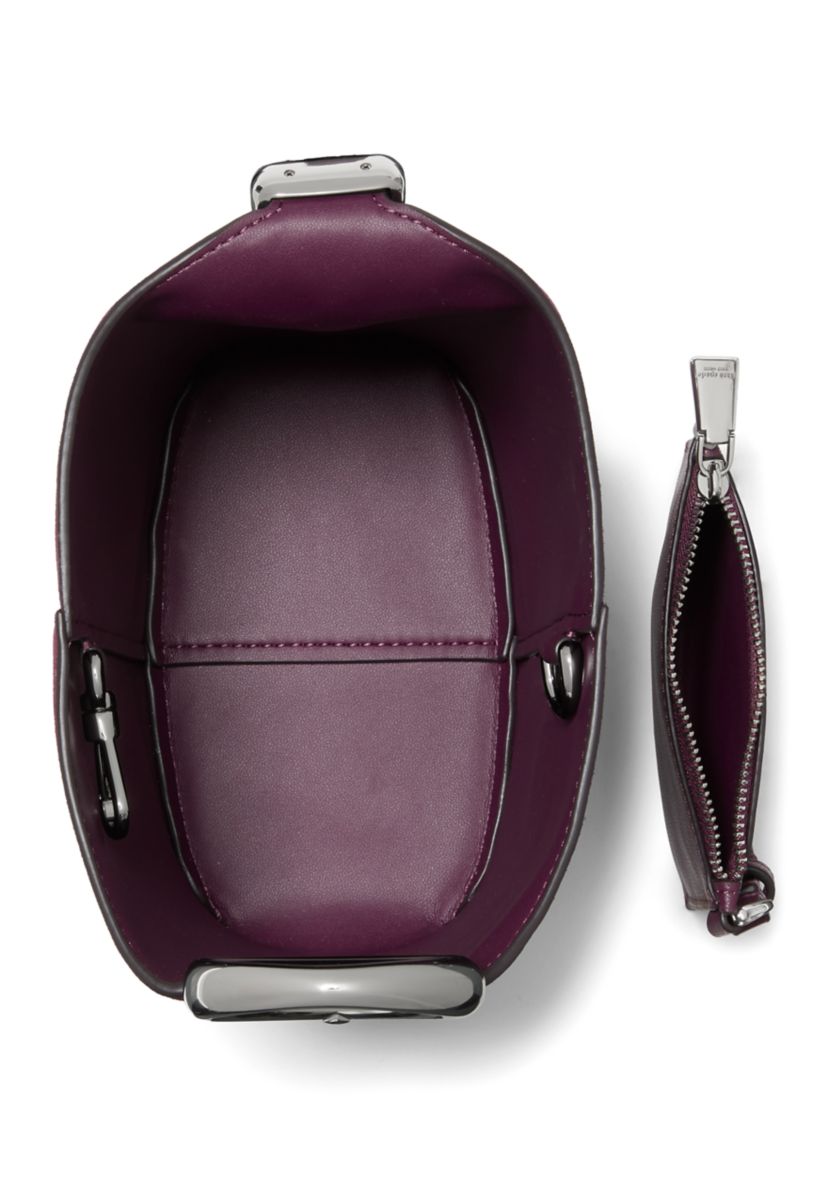 Halo Suede Mini Bucket Bag