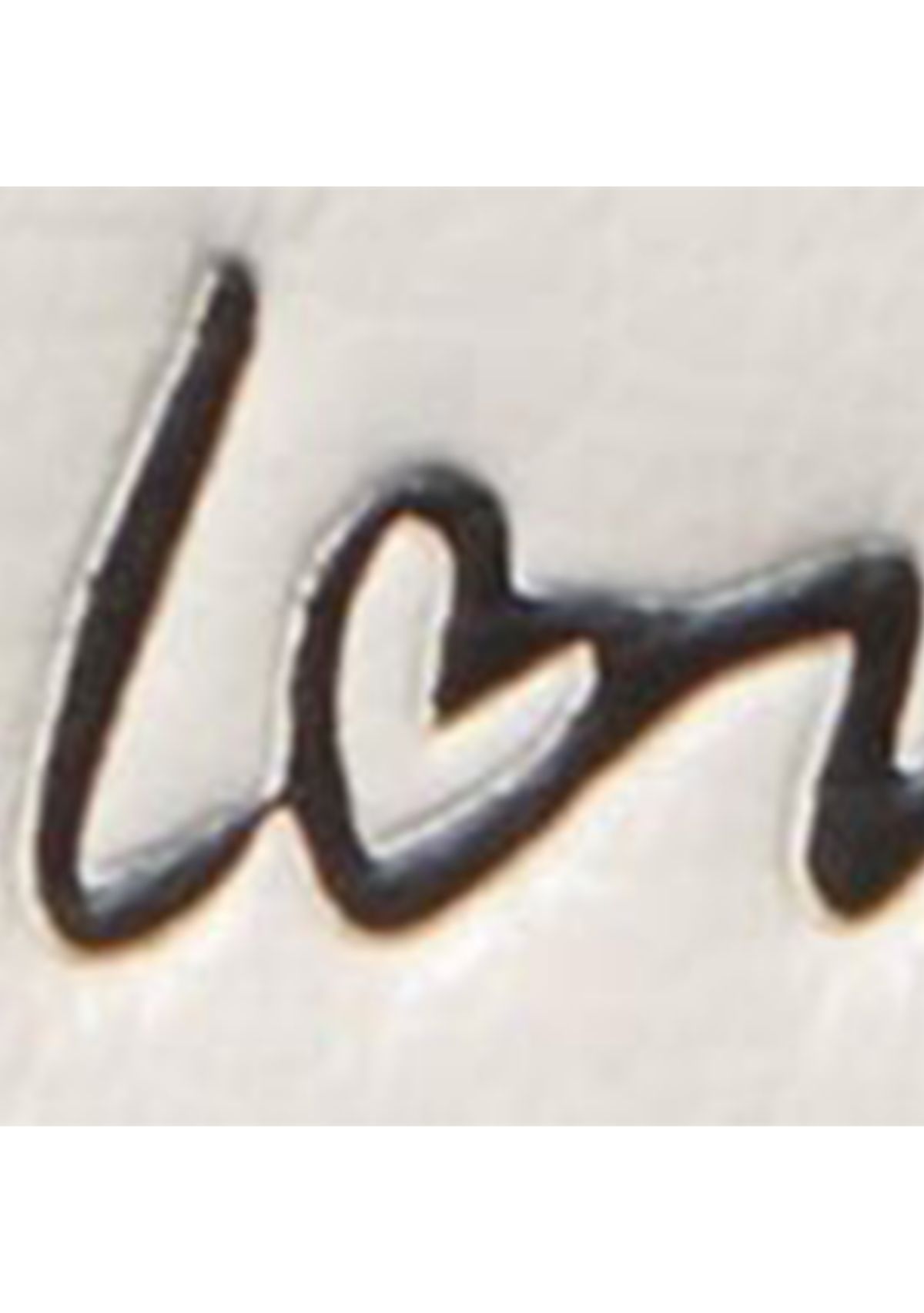 Devin "I Love You" Script Embossed Leather Small Bi-Fold Wallet