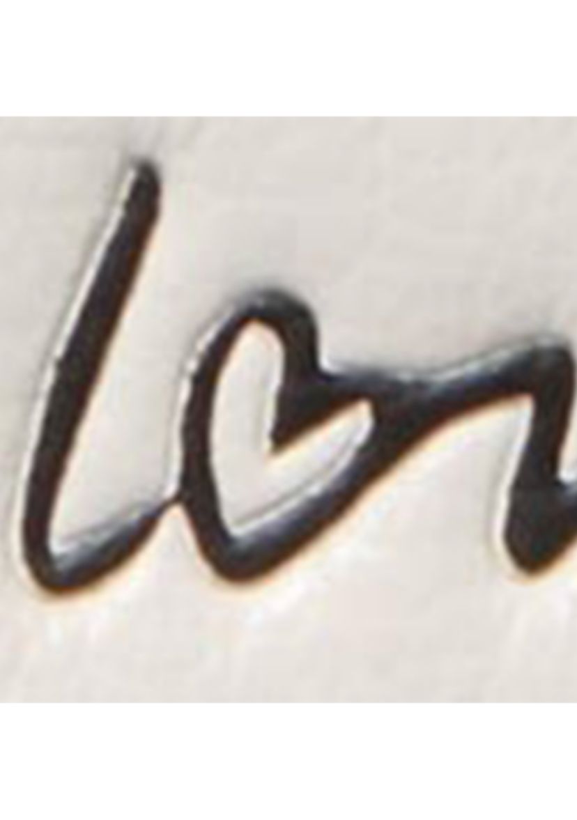 Devin "I Love You" Script Embossed Leather Small Bi-Fold Wallet