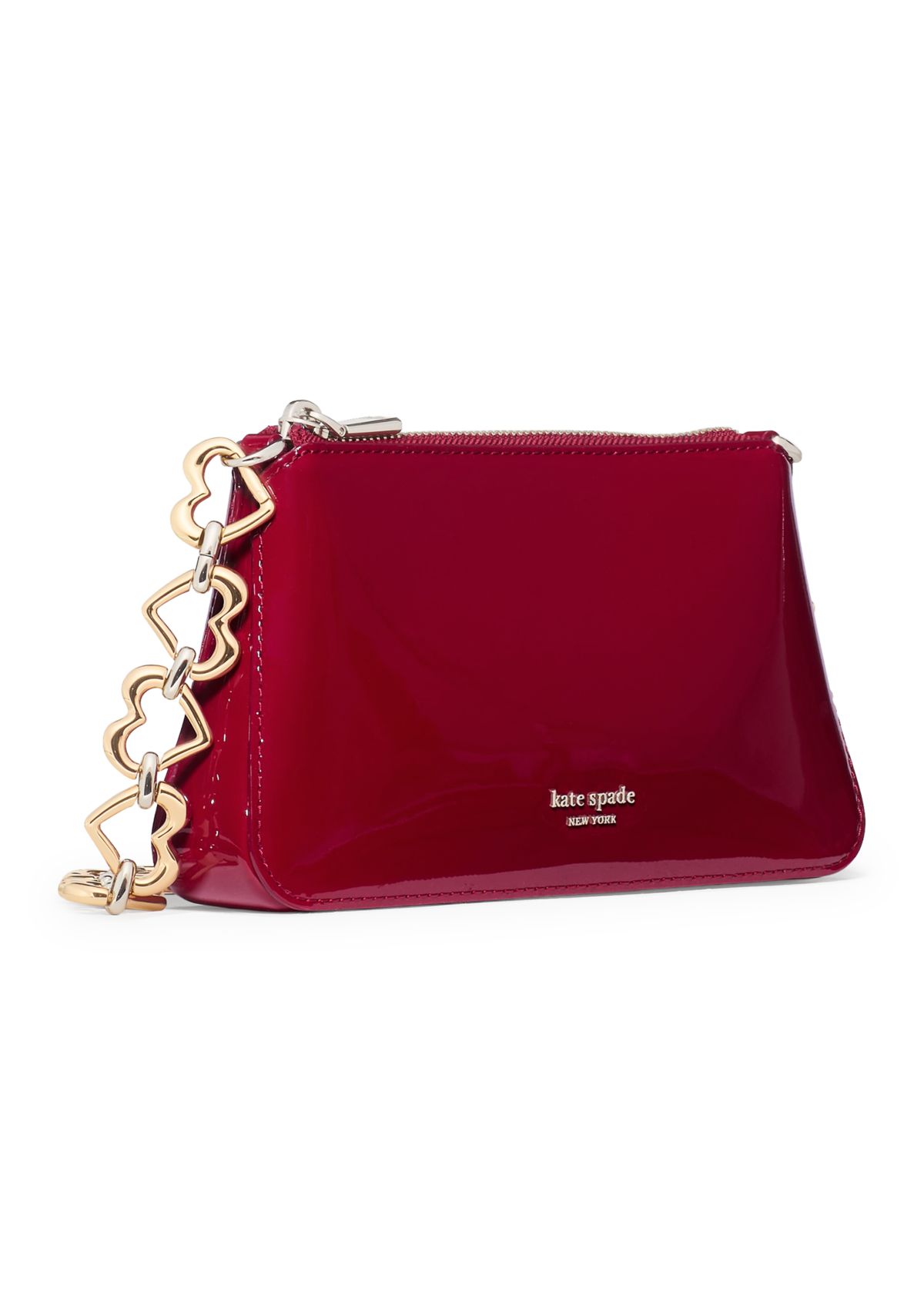 Grace Patent Leather Heart Pochette