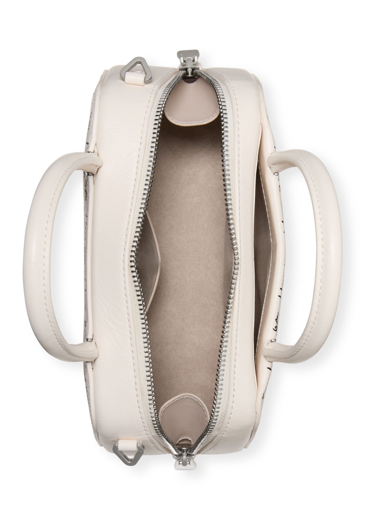 Grace "I Love You" Script Embossed Leather Mini Bag