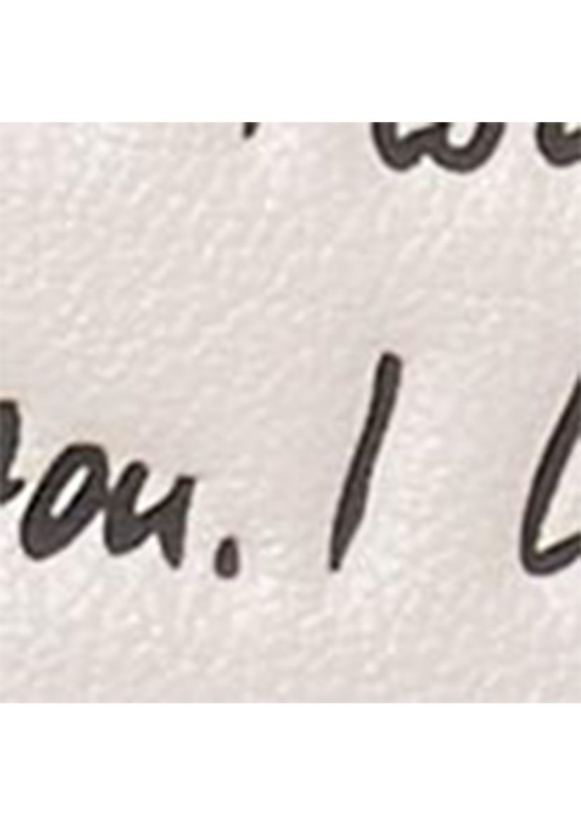 Grace "I Love You" Script Embossed Leather Mini Bag