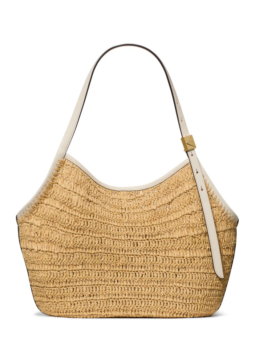 kate spade new york® Large Straw Tulip Tote Bag | Belk