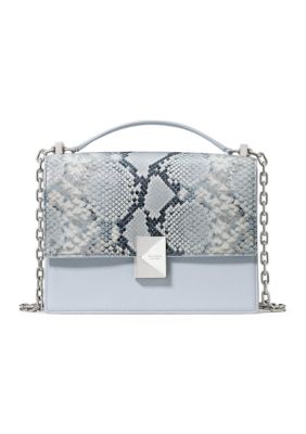 kate spade new york Deco Chain Embossed Snake Print Shoulder Bag