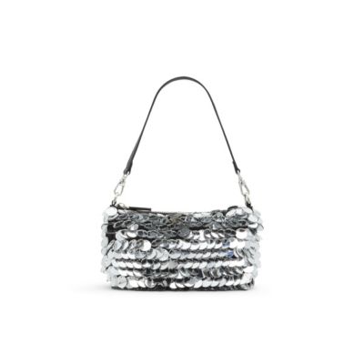 ALDO Piccaro Silver Metallic Crossbody Bag