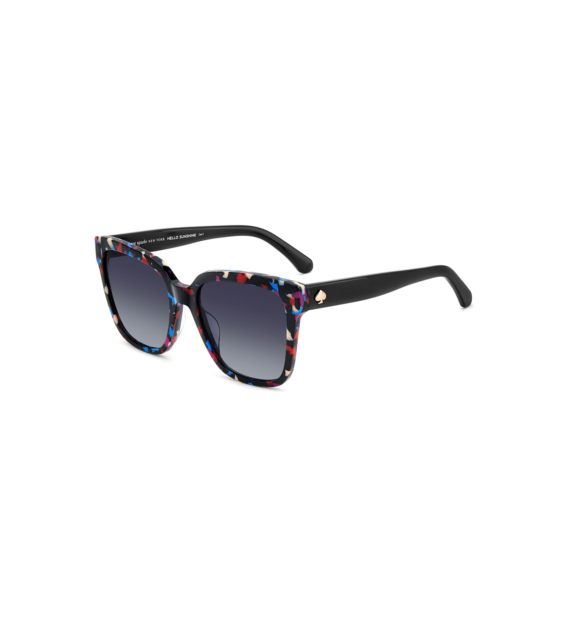 Kate Spade Women’s Kiya Square Sunglasses Black with Hard Case Kate Spade Women main image 3