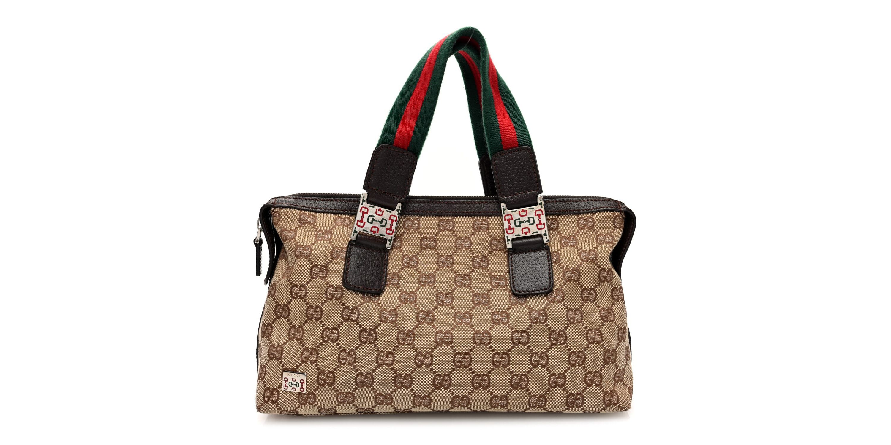 Gucci Web Handbag GG Canvas -FINAL SALE NO RETURNS
