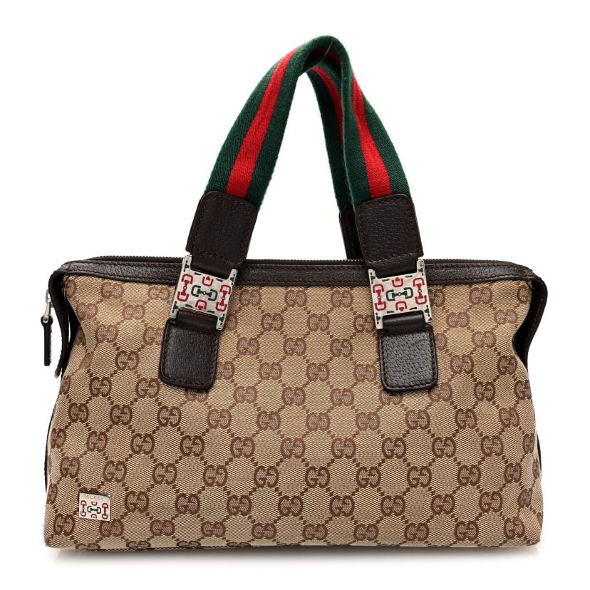 Gucci Web Handbag GG Canvas -FINAL SALE NO RETURNS