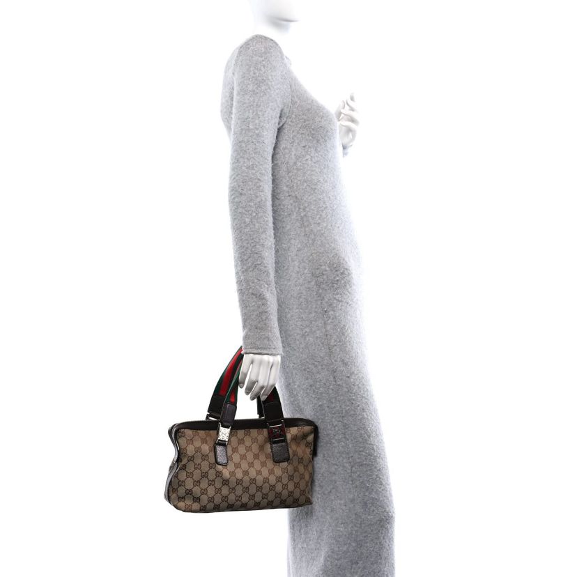 Gucci Web Handbag GG Canvas -FINAL SALE NO RETURNS