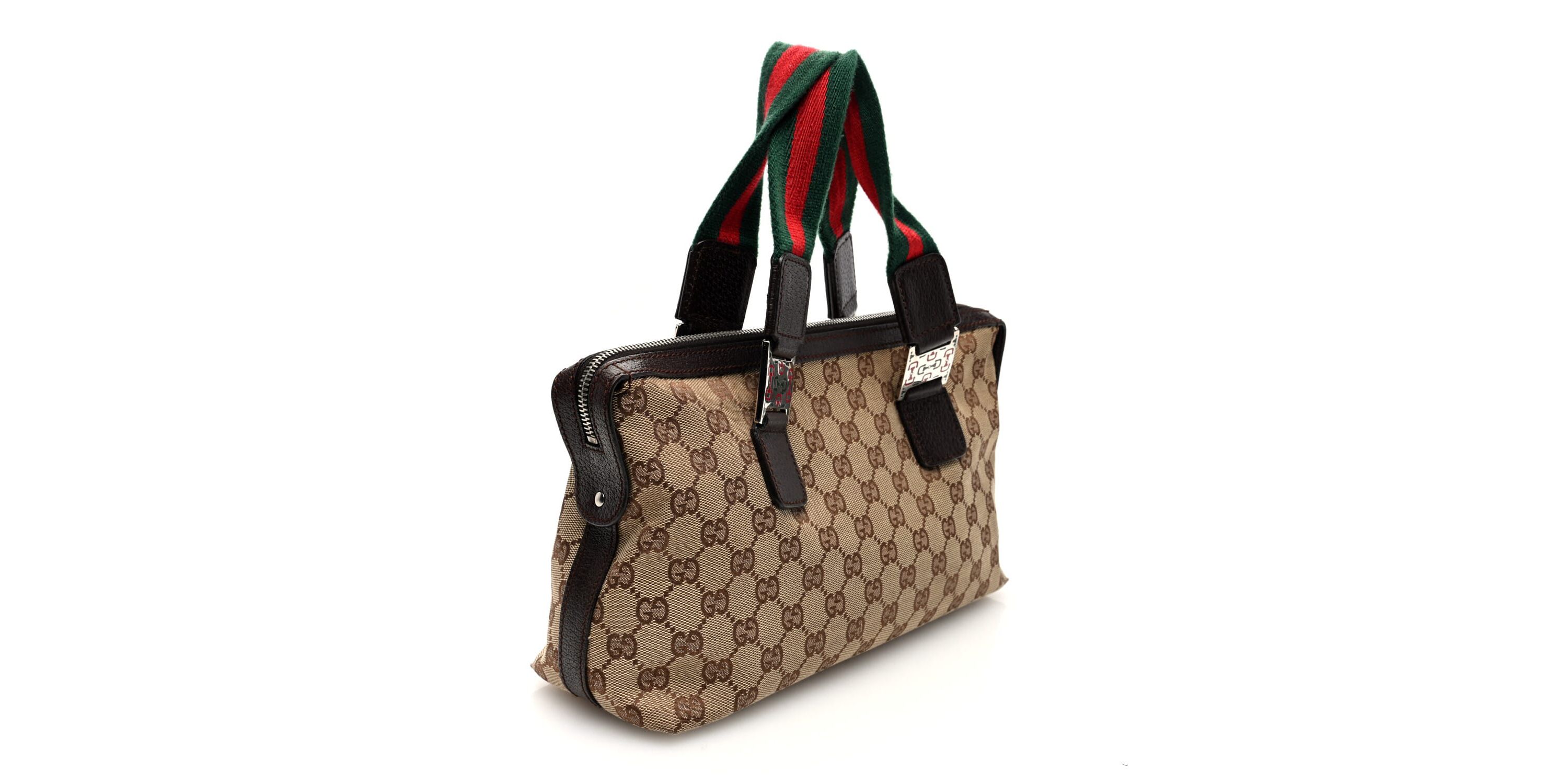 Gucci Web Handbag GG Canvas -FINAL SALE NO RETURNS