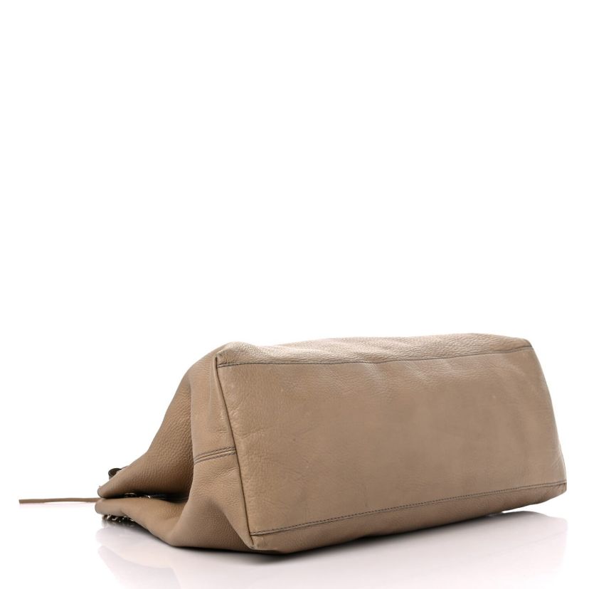 Gucci Pebbled Calfskin Large Soho Chain Shoulder Bag Nude -FINAL SALE NO RETURNS