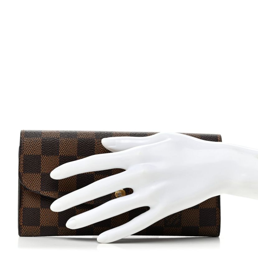 Louis Vuitton Damier Ebene Emilie Wallet -FINAL SALE NO RETURNS