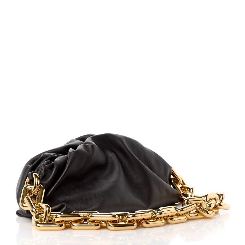 Bottega Veneta TCalfskin The Pouch Chain Cammello -FINAL SALE NO RETURNS