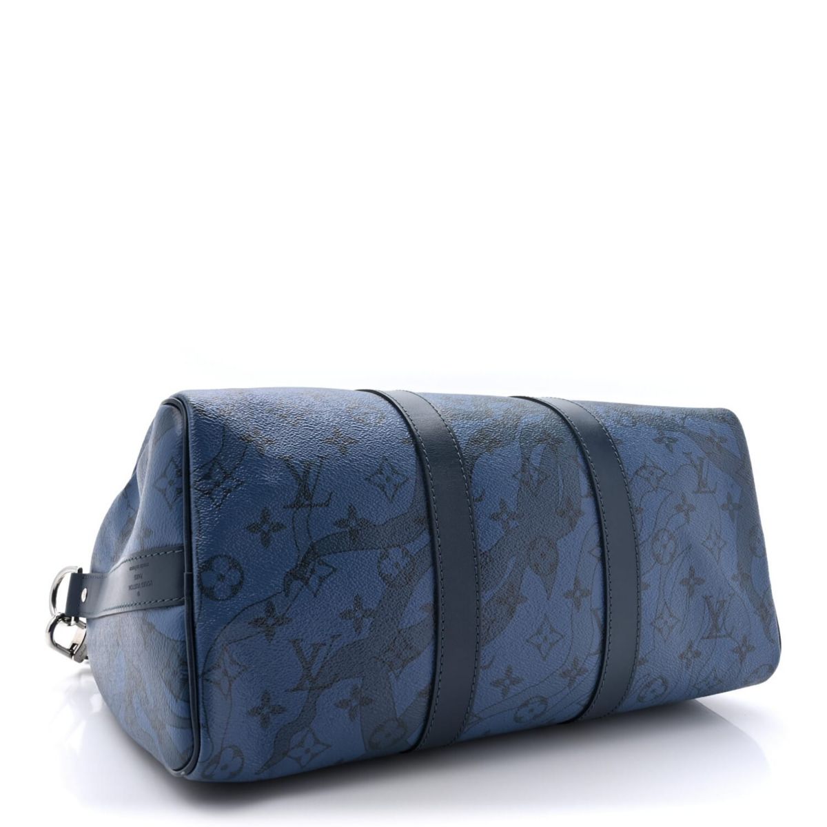 Louis Vuitton Monogram Aqua Garden Keepall Bandouliere 35 Blue -FINAL SALE NO RETURNS
