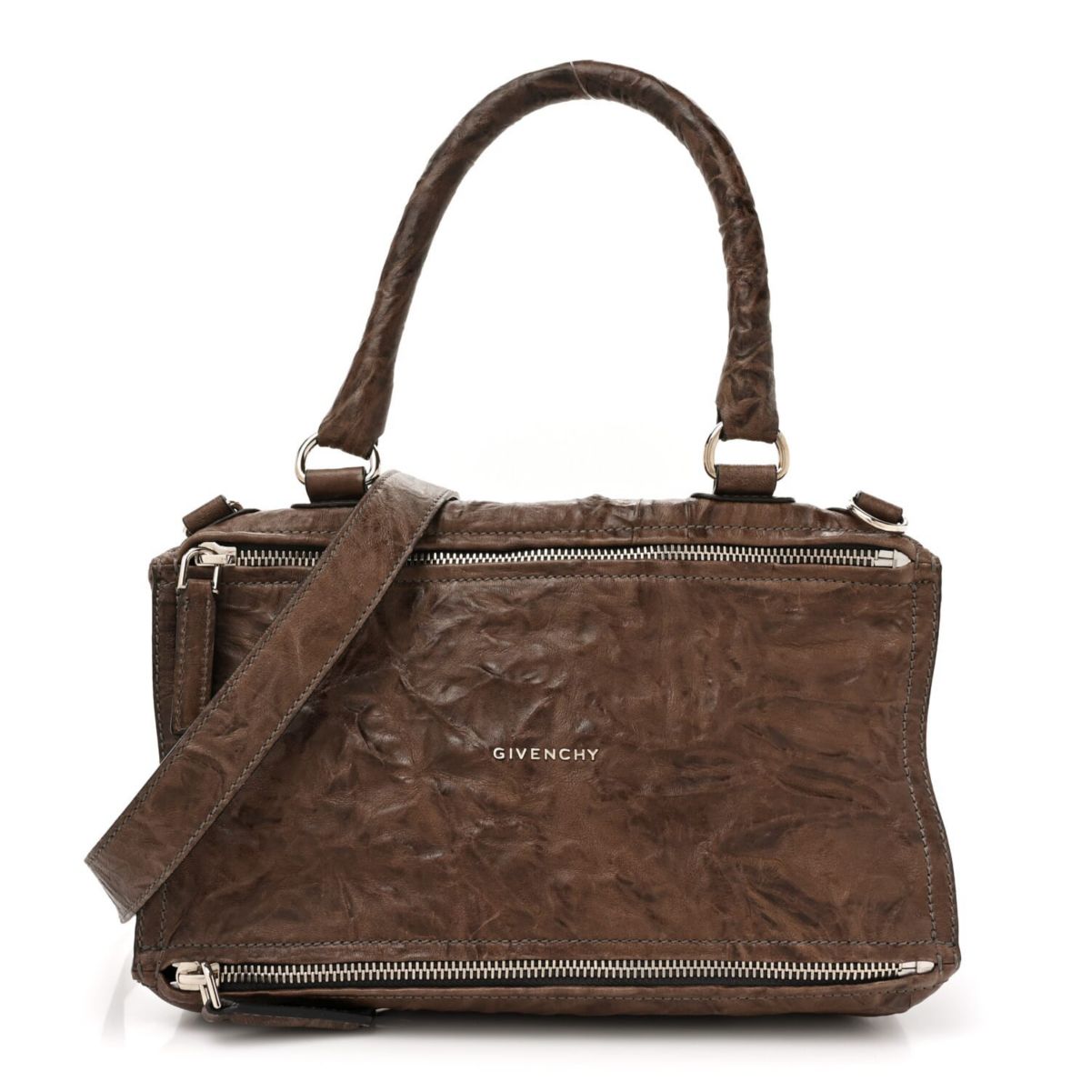 Givenchy Tumbled Sheepskin Medium Pandora Charcoal -FINAL SALE NO RETURNS