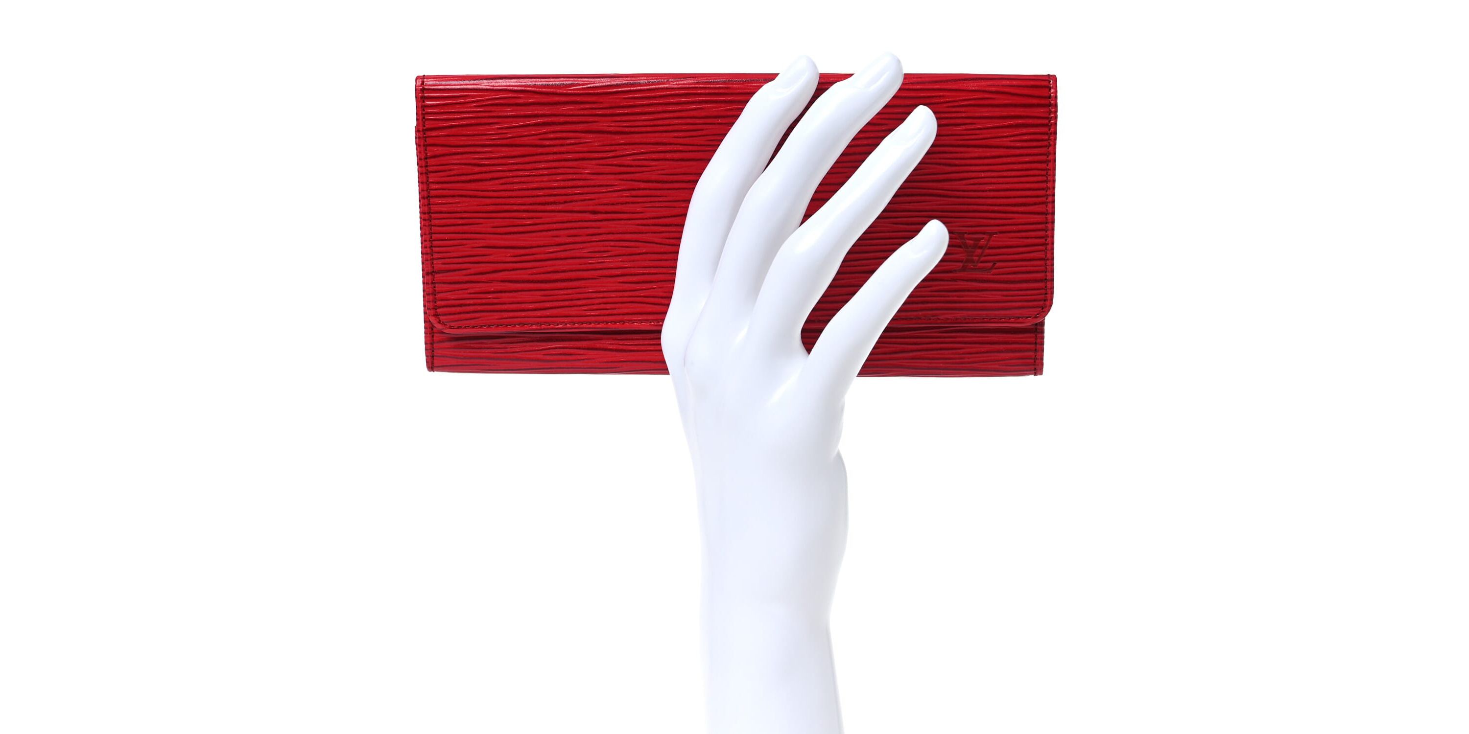 Louis Vuitton Epi Porte Yen Wallet Castillan Red -FINAL SALE NO RETURNS