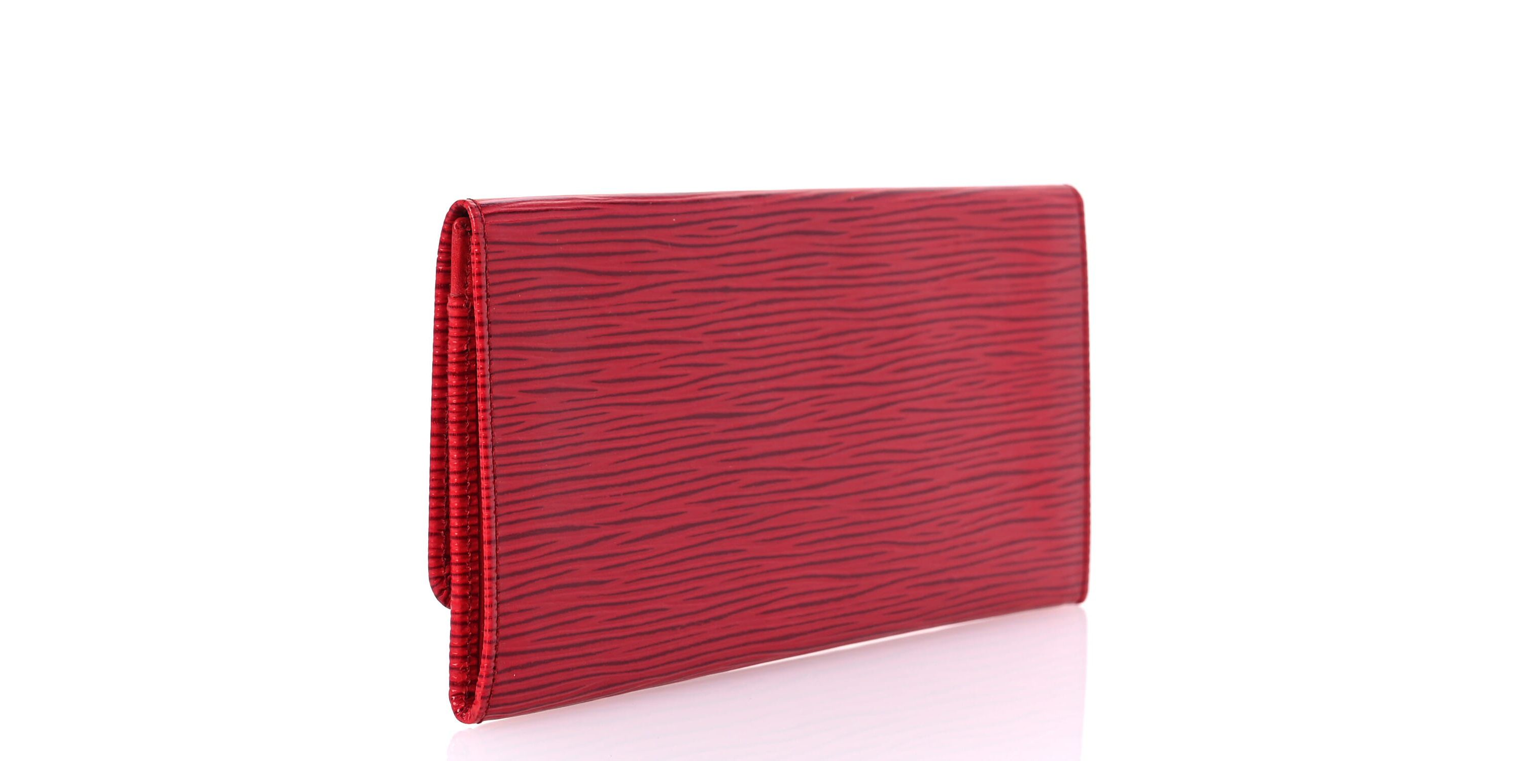Louis Vuitton Epi Porte Yen Wallet Castillan Red -FINAL SALE NO RETURNS