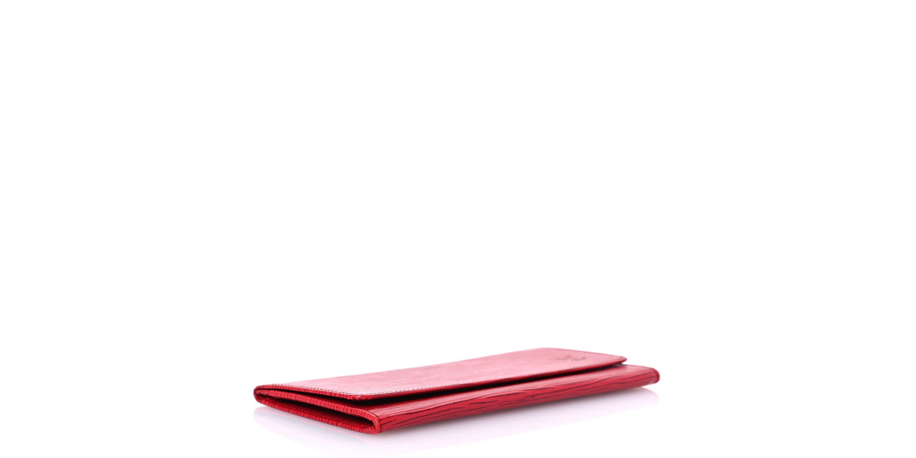 Louis Vuitton Epi Porte Yen Wallet Castillan Red -FINAL SALE NO RETURNS
