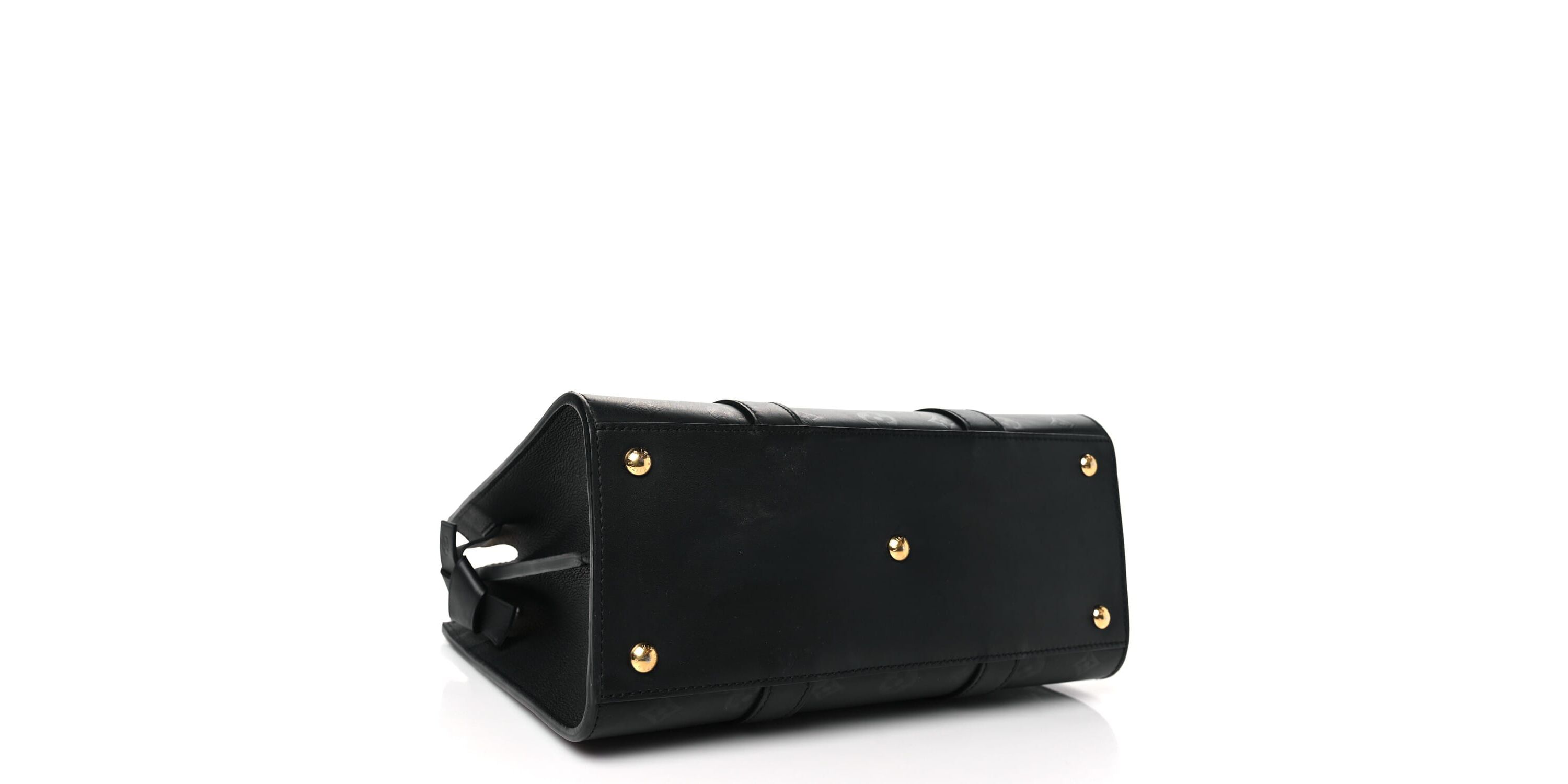 Louis Vuitton Monogram Cuir Plume Very Tote MM Black -FINAL SALE NO RETURNS