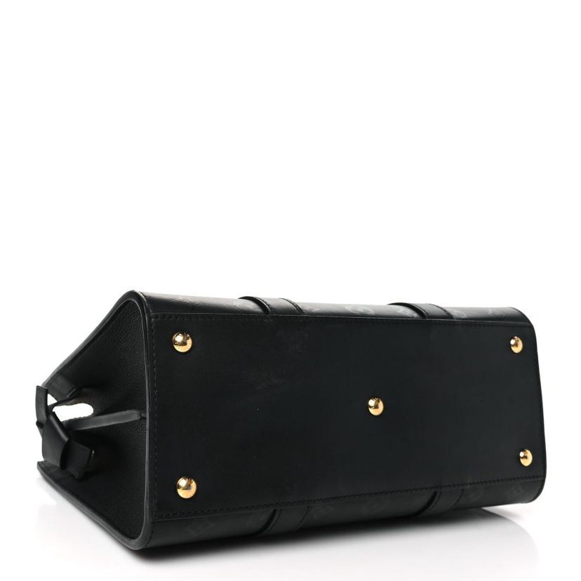 Louis Vuitton Monogram Cuir Plume Very Tote MM Black -FINAL SALE NO RETURNS