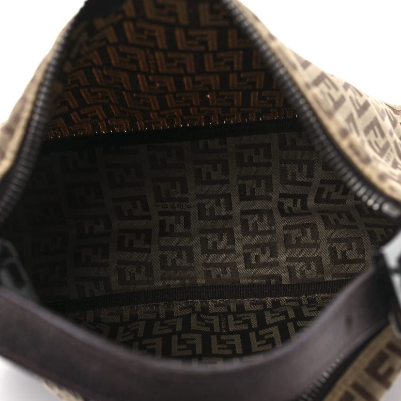 Fendi Zucchino Vitello Mini Pochette Tobacco -FINAL SALE NO RETURNS
